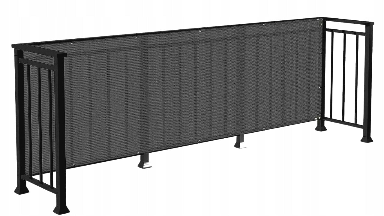 BALCONY COVER 95% GRAPHITE 1x5m UV+ SUN BALCONY MAT Main material fabric