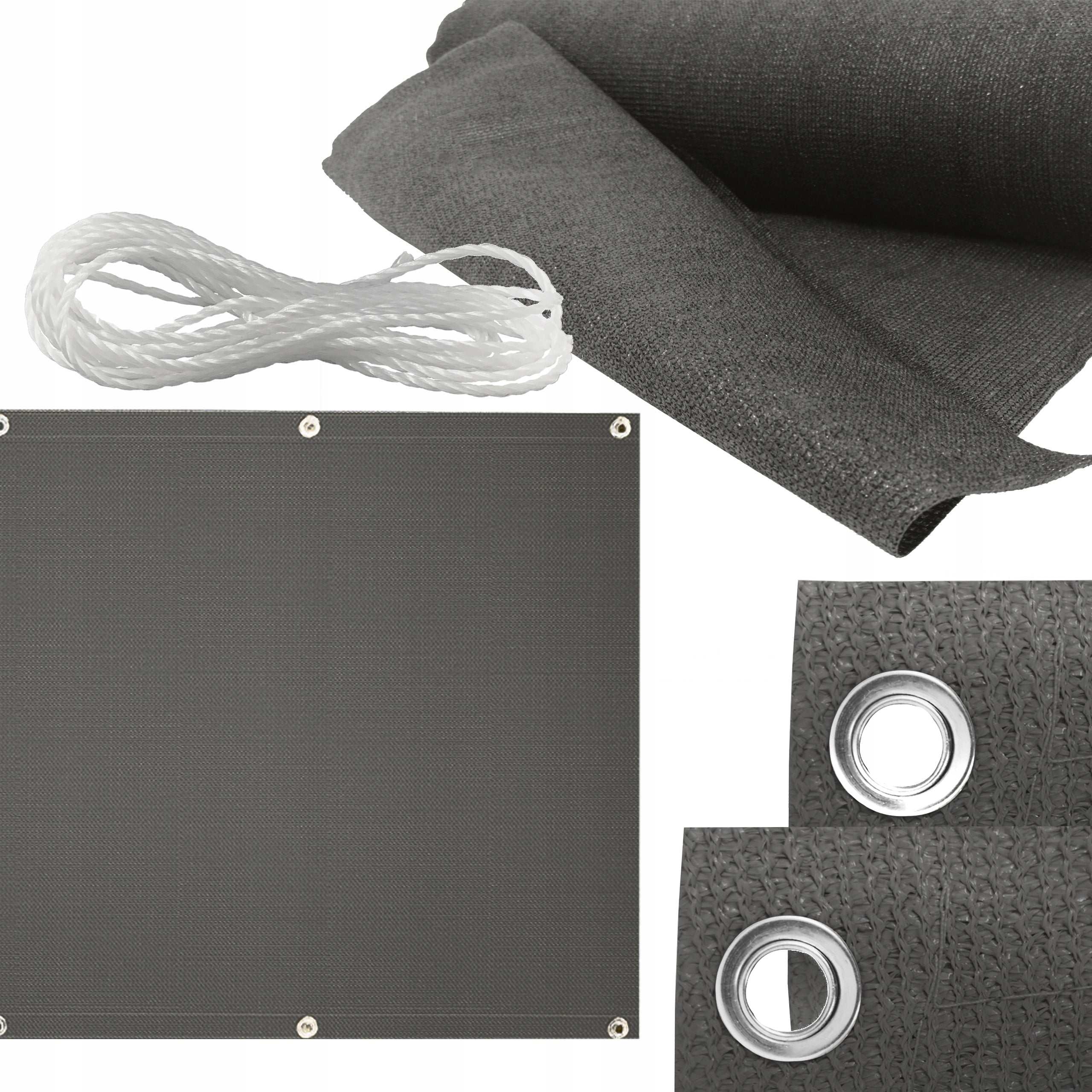 BALCONY COVER FOR BALCONY TERRACE FENCE MASKING MAT 0,8x5M GREY