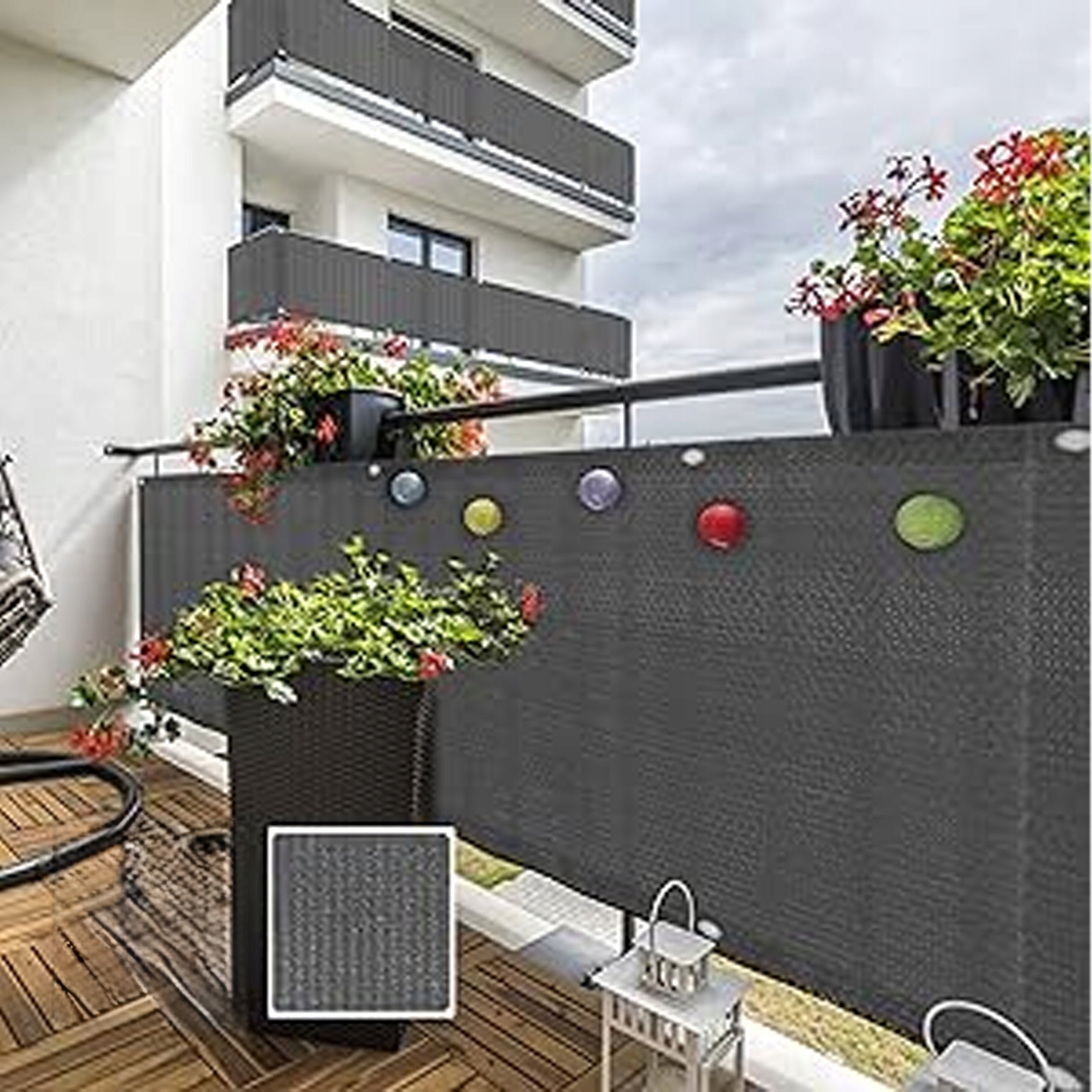 BALCONY COVER TERRACE SUN NET UV 95% 180g 1x5 m Kind cover, mat