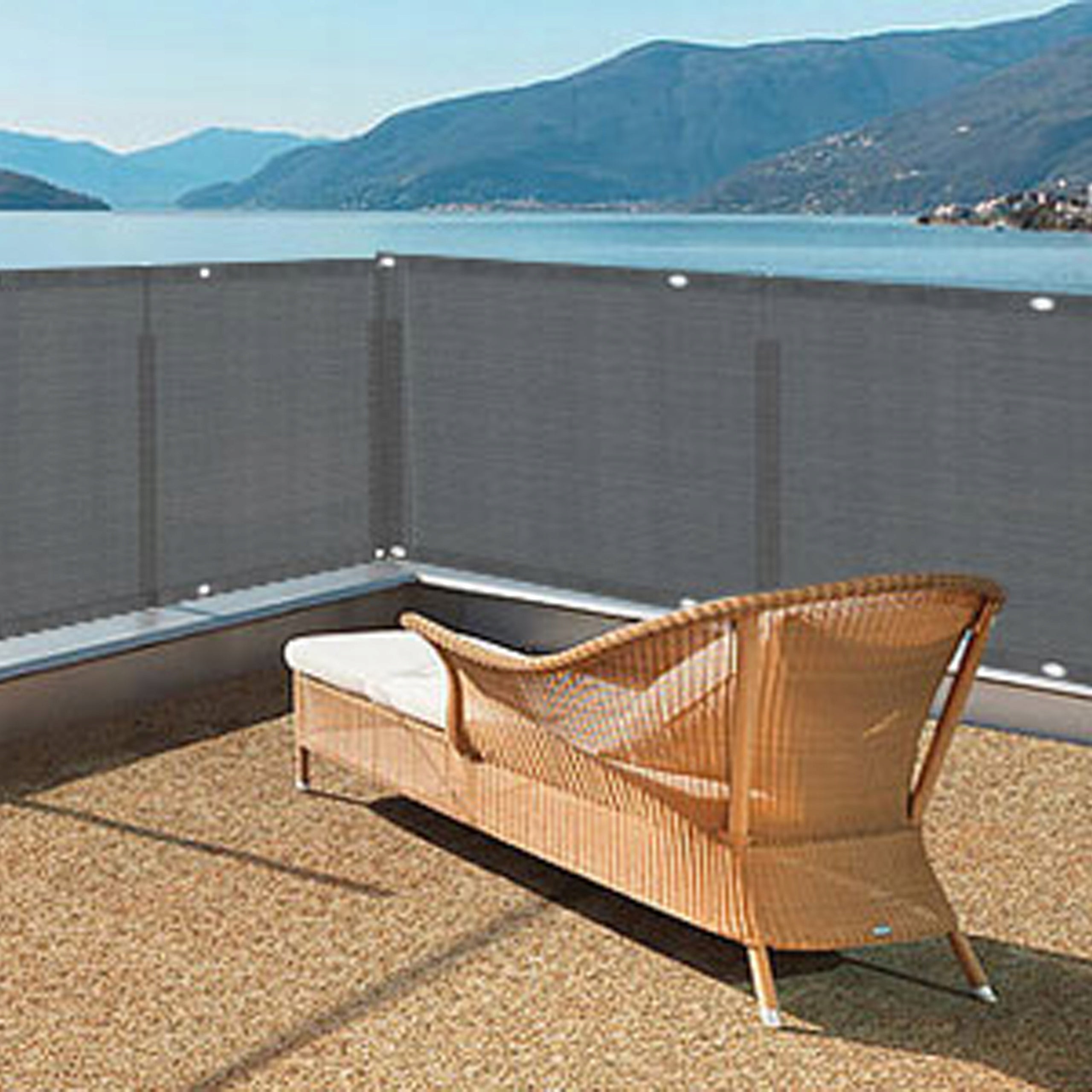 BALCONY COVER TERRACE SUN NET UV 95% 180g 1x5 m Product width 100 cm