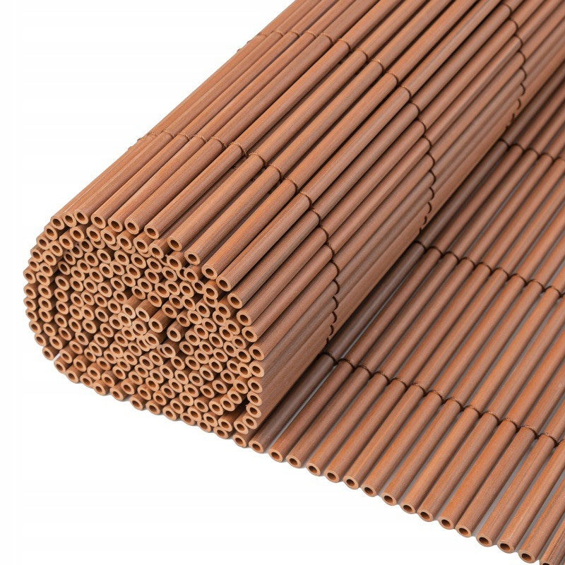 BALCONY MAT TERRACE COVER BALCONY FENCE BROWN PVC 100x300 GMW