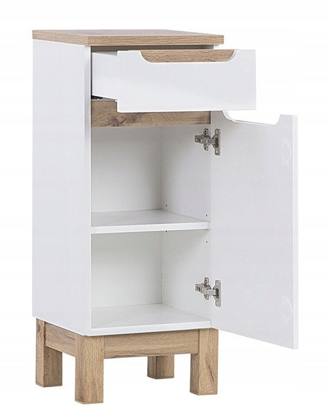 BALI WHITE 810 low bathroom cabinet with drawer Brand Comad
