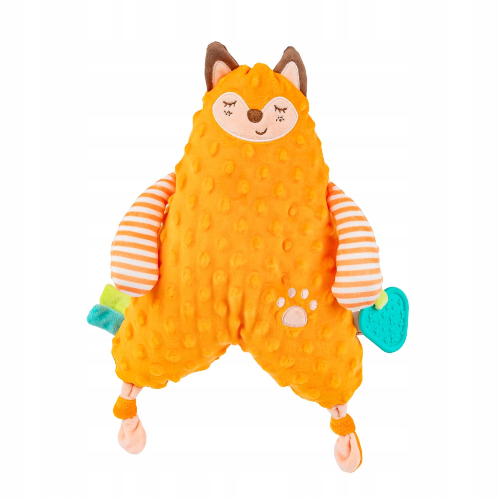 BALIBAZOO CUDDLY FOX PILLOW TEETHER DIFFERENT COLORS TEXTURE PATTERNS 0+ Brand Balibazoo