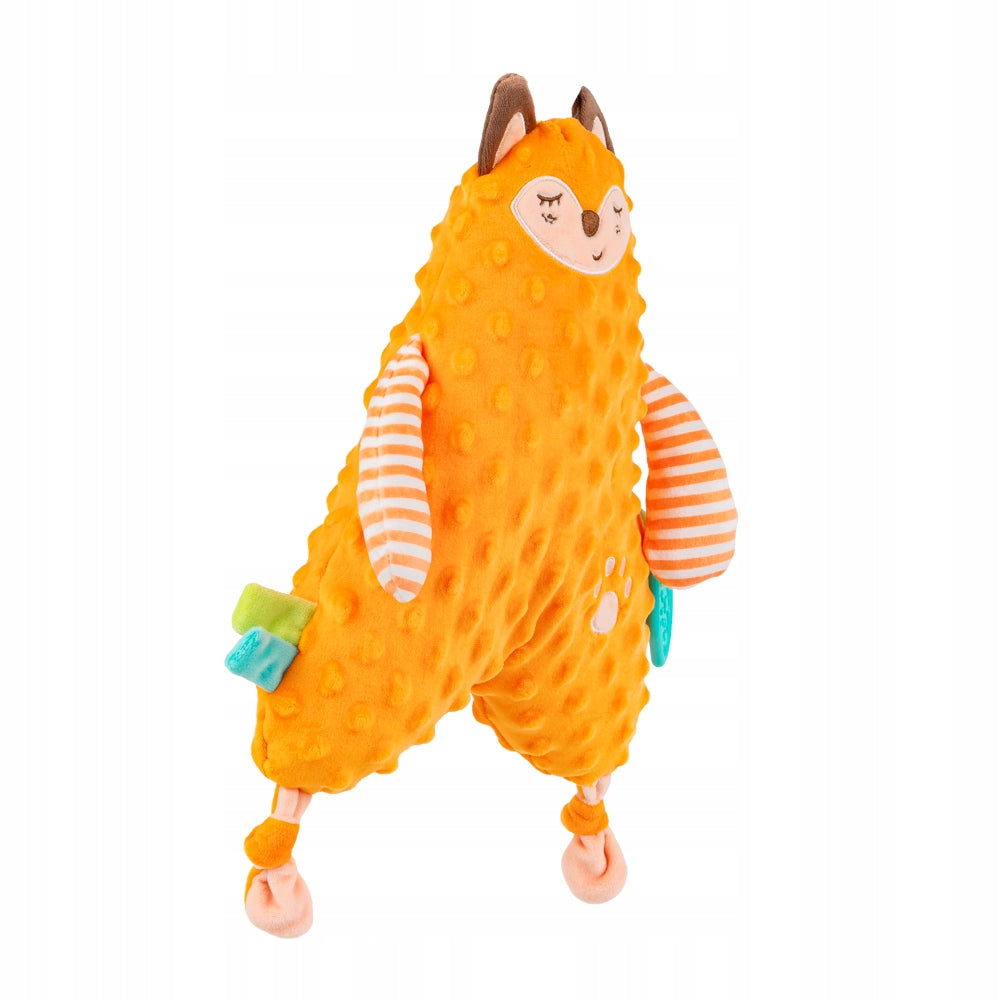 BALIBAZOO CUDDLY FOX PILLOW TEETHER DIFFERENT COLORS TEXTURE PATTERNS 0+ Color orange