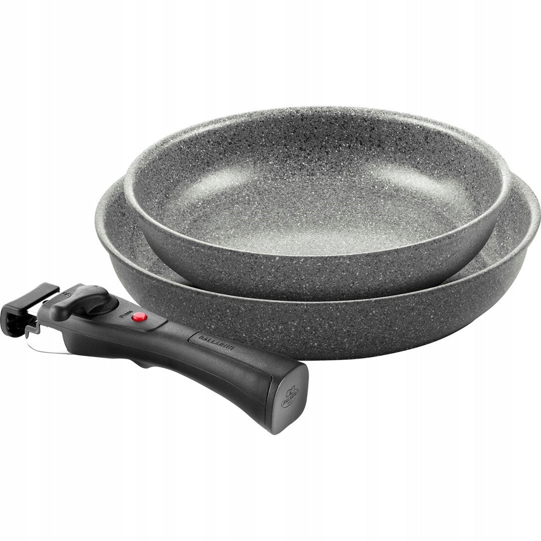 BALLARINI TORRE Set of 2 pans (24 + 28 cm) 1H granite Italian