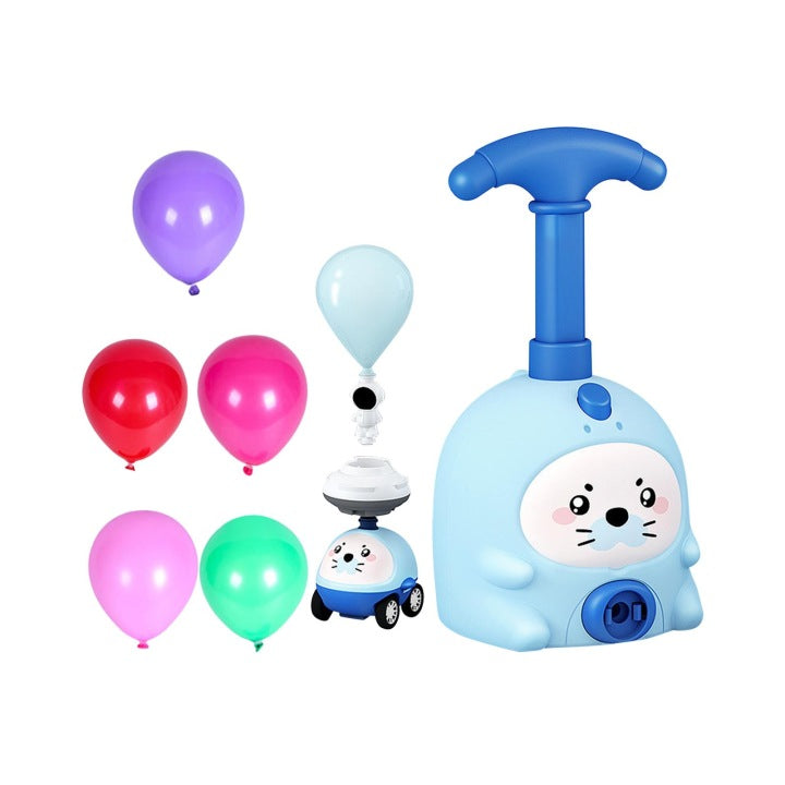 BALLOON LAUNCHER BALLOONS AERODYNAMIC CAR PUMP FOR CHILDREN