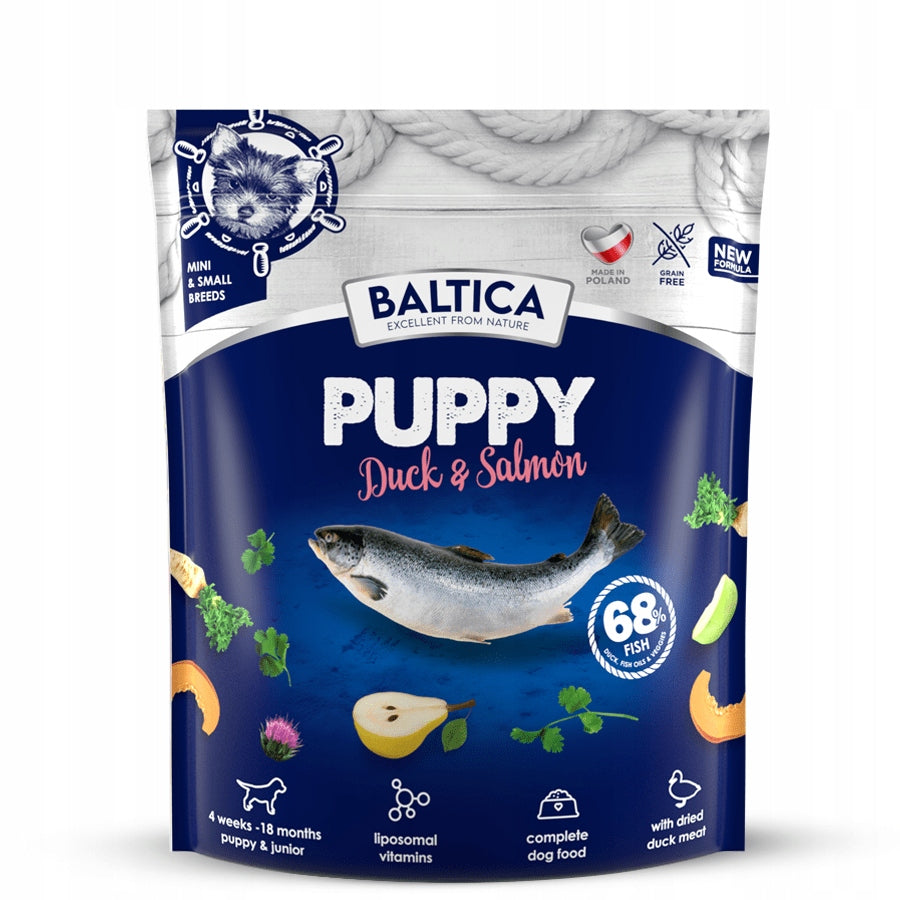 BALTICA PUPPY DUCK SALMON SMALL 1KG SMALL DOGS SALMON DUCK HYPOALLERGENIC