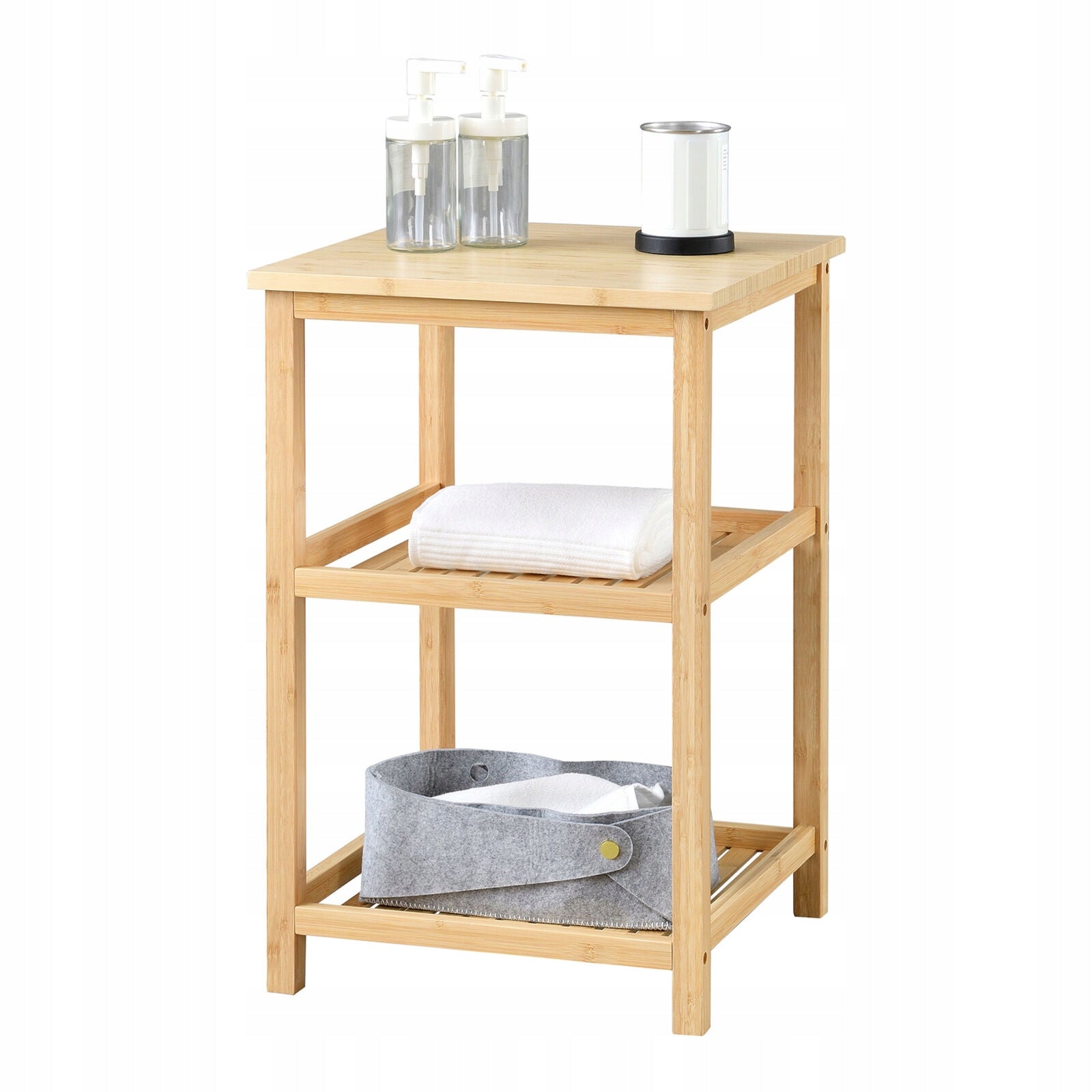 BAMBOO BATHROOM SHELVING 3x SHELF bamboo