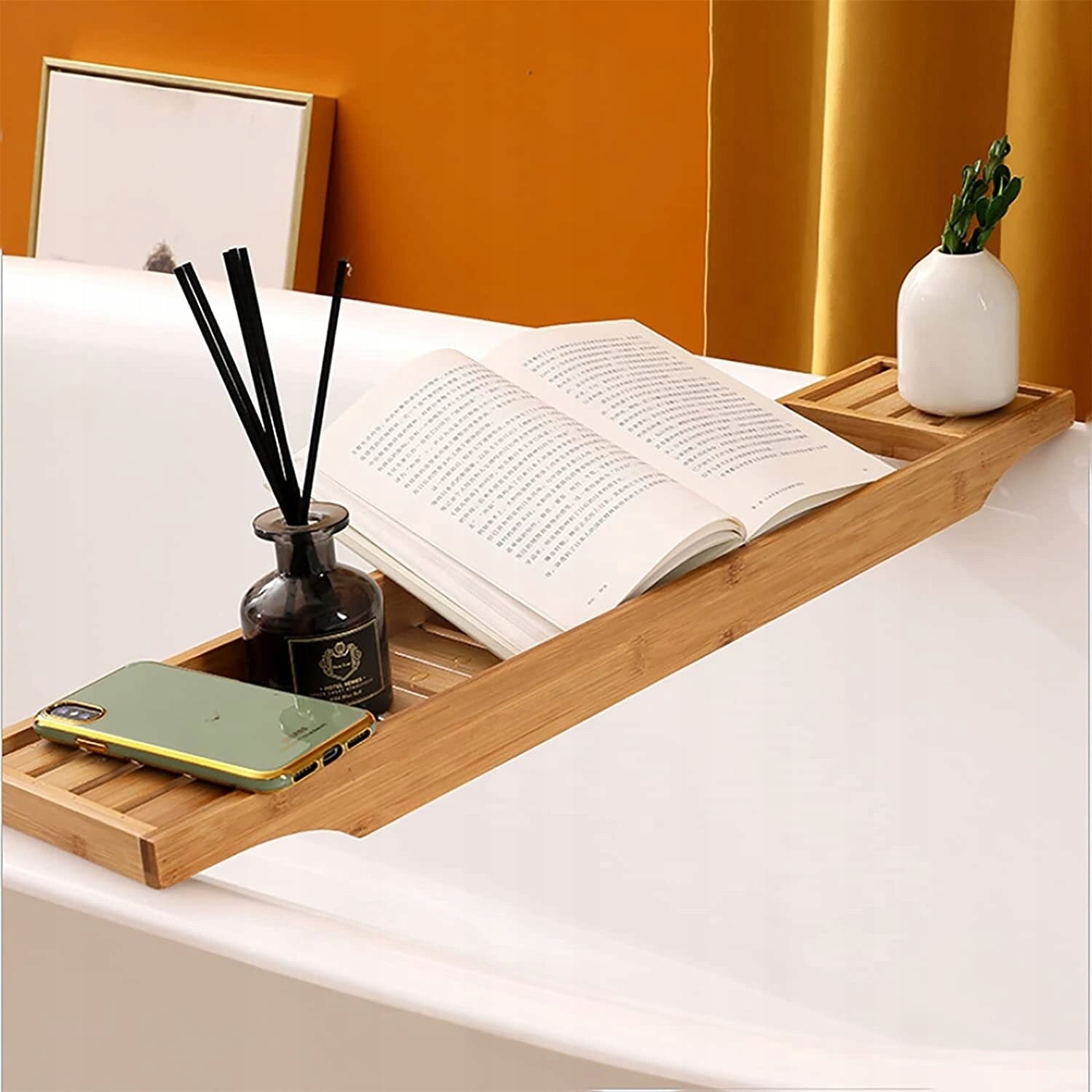 BAMBOO BATHTUB SHELF Bathroom Organizer Tray Rack for Bathroom Manufacturer code 06179