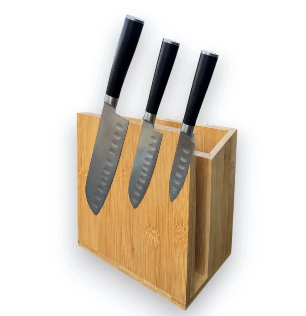 BAMBOO BLOCK STAND DIKOM FOR KNIVES KITCHEN ORGANIZER MAGNETIC ROOMY Manufacturer code 5907296317124  DIKOM