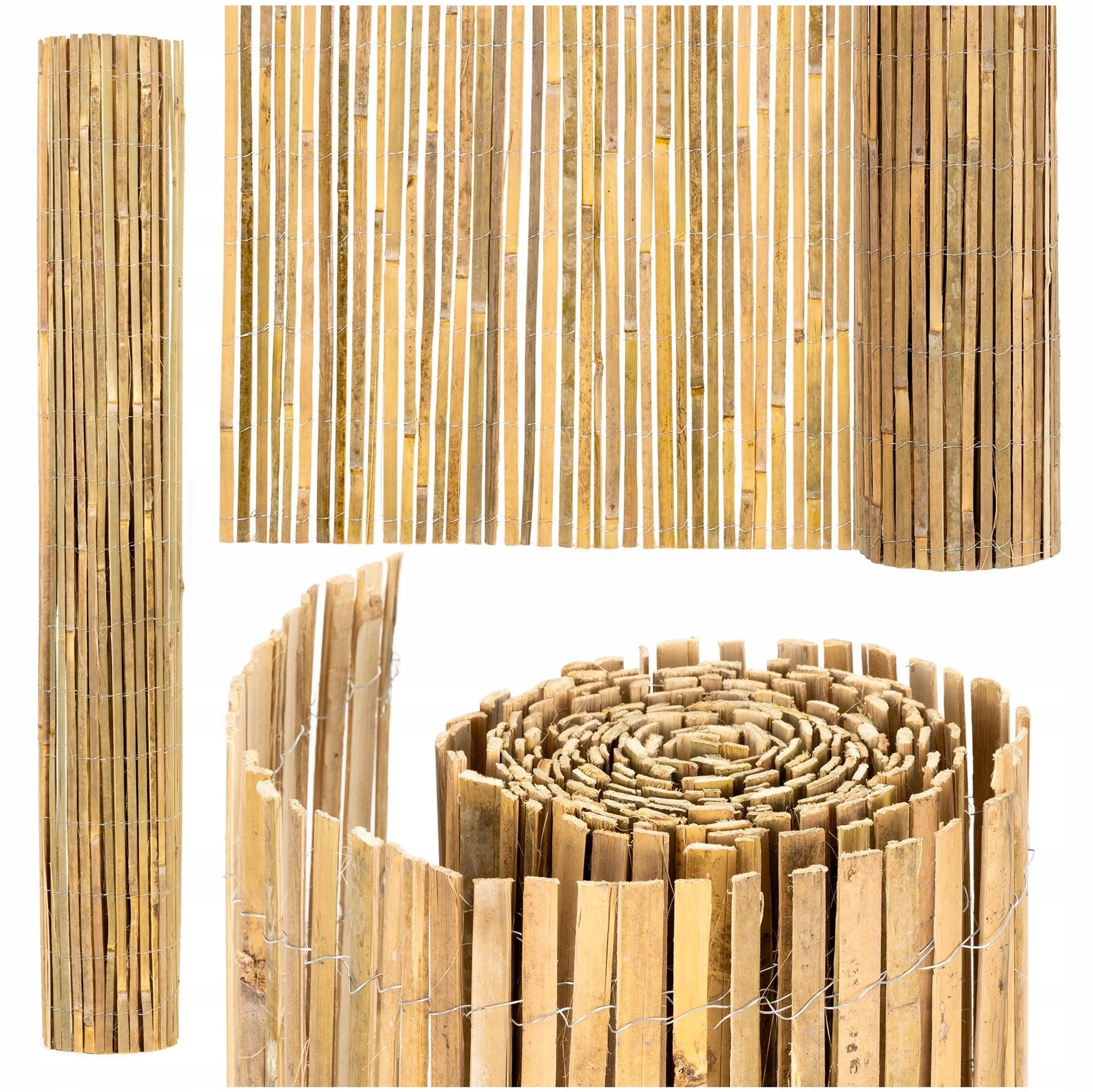 BAMBOO COVER 1,5x5m MASKING BALCONY MAT TERRACE FENCE Brand Springos
