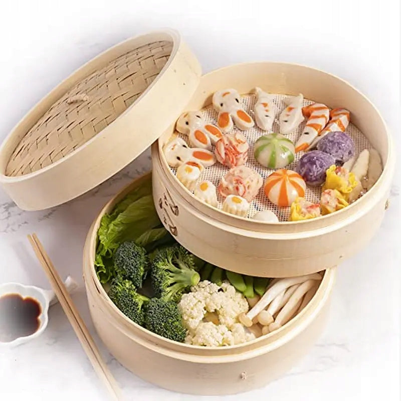 BAMBOO EVAPORATOR 15CM ROUND DOUBLE FOR STEAM WOK Brand no brand