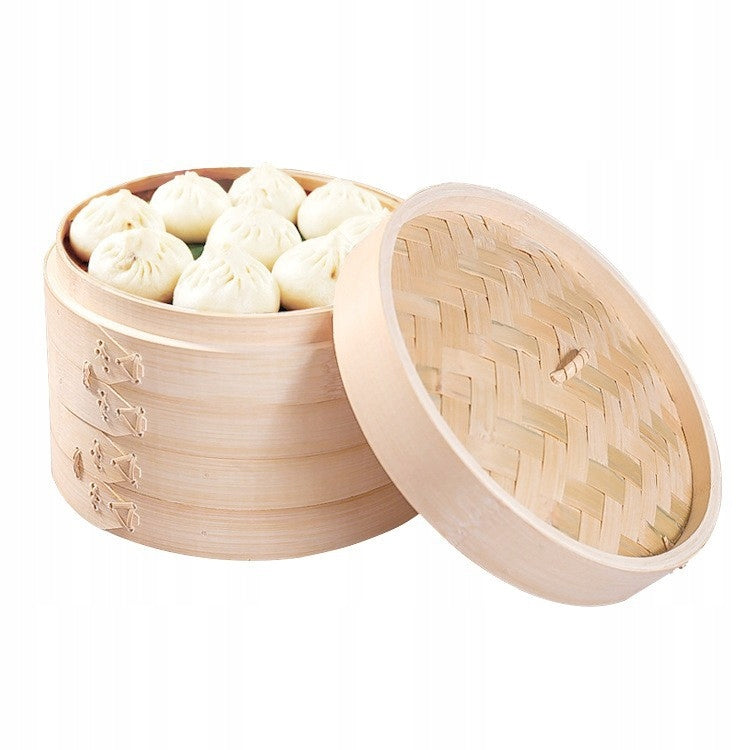 BAMBOO EVAPORATOR 15CM ROUND DOUBLE FOR STEAM WOK Manufacturer code Parowar bambusowy 2 piętra 2406992