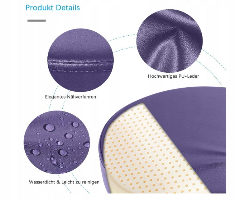 BAR STOOL SWIVEL STOOL FOR SPA BEAUTY SALONS PURPLE Model hoker