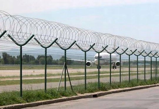 BARBED WIRE RAZOR BLADE 450mm 100m in line SPIRAL MFH SEED PROTECTION Diameter 450 mm