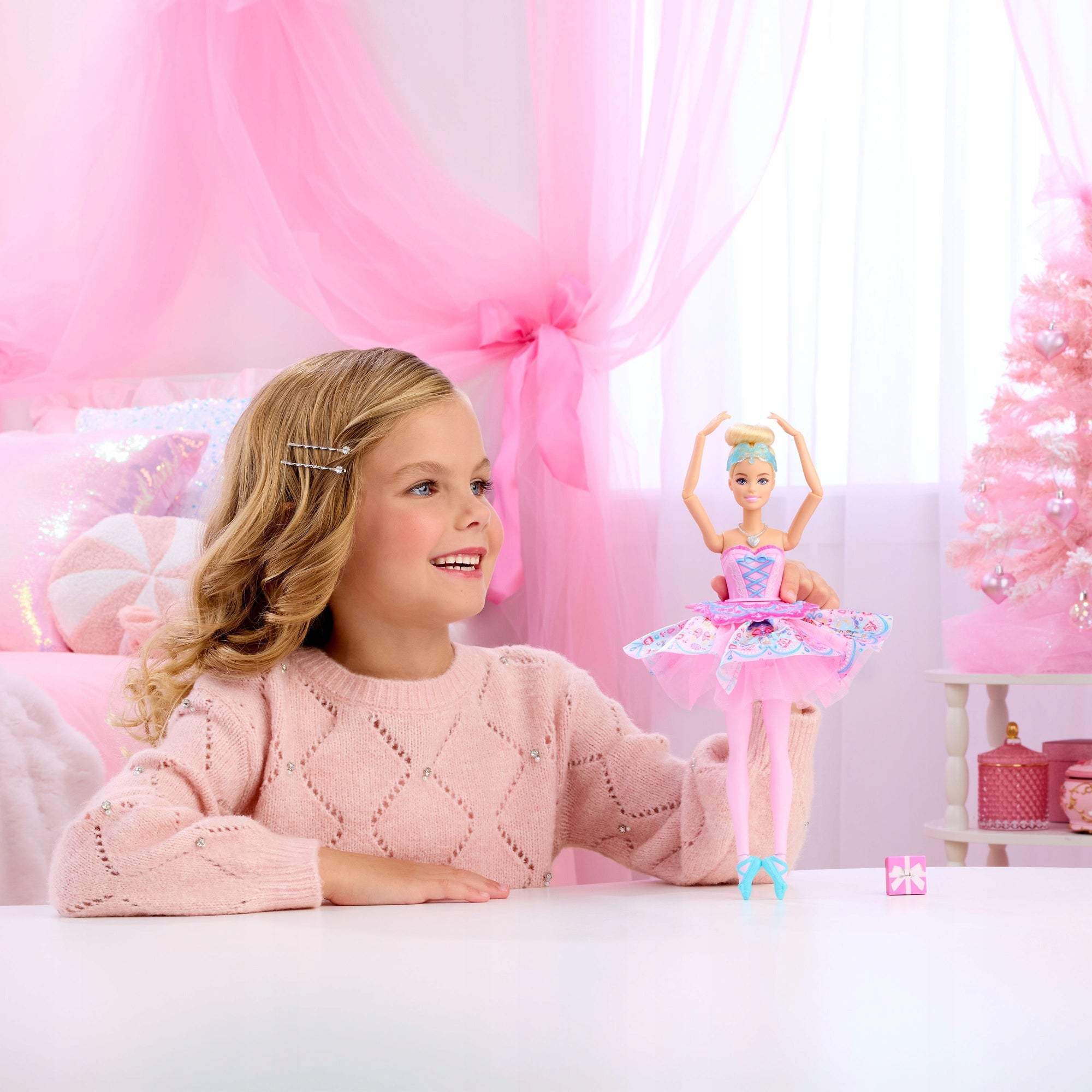 BARBIE DOLL IN NUTCRACKER BALLERINA CLARA WITH CHANGING SKIRT Manufacturer code JLW53