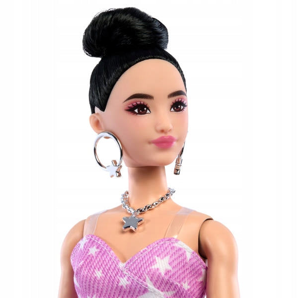 BARBIE Deluxe Doll Pink Star Costume Upholstered Hair JJN71 Brand Mattel