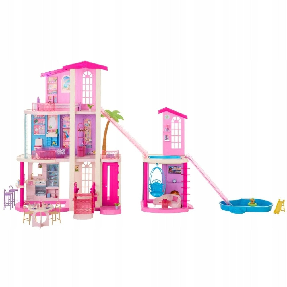BARBIE Dollhouse with Pool Giant Interactive Dreamhous Dream House Brand Barbie