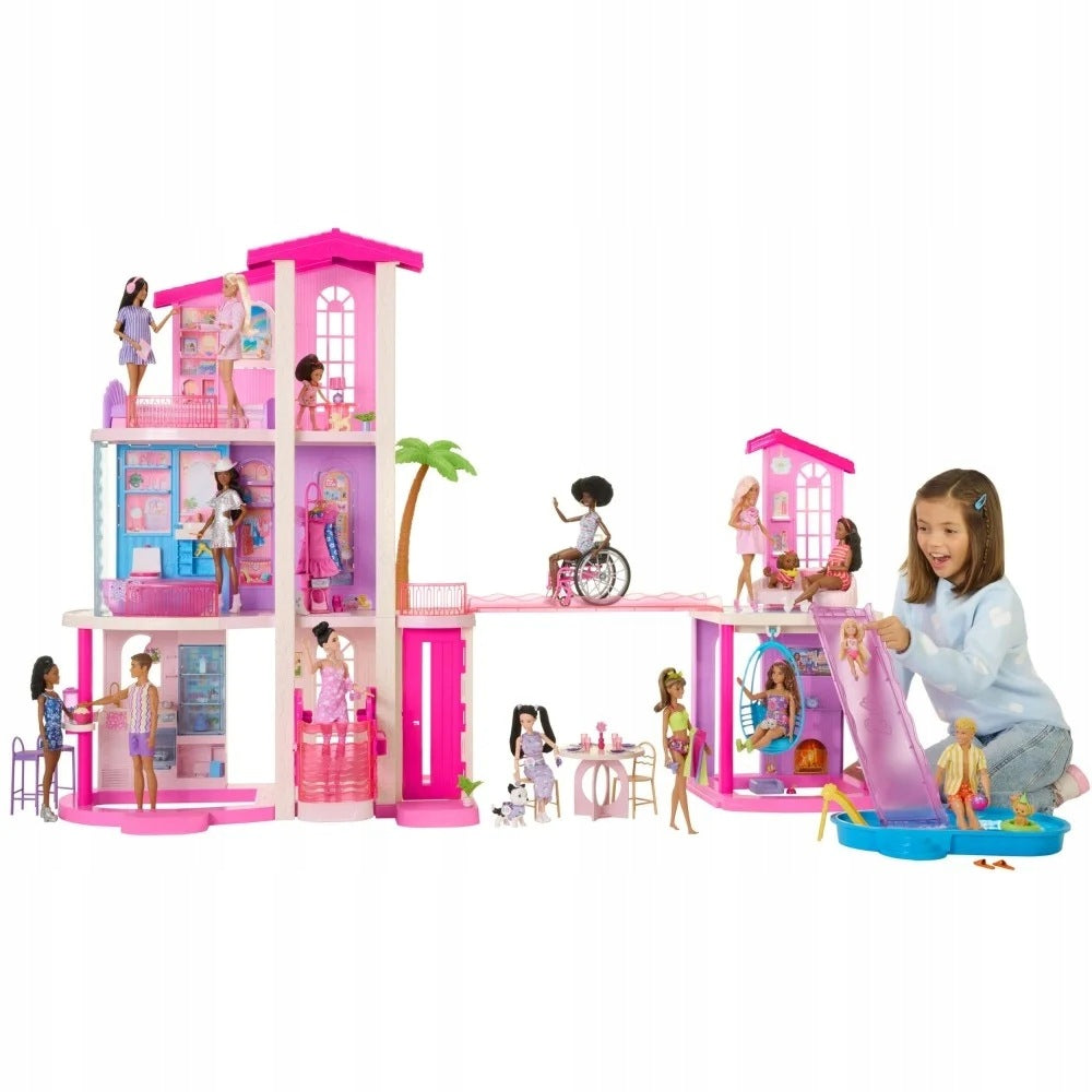 BARBIE Dollhouse with Pool Giant Interactive Dreamhous Dream House Packaging status original