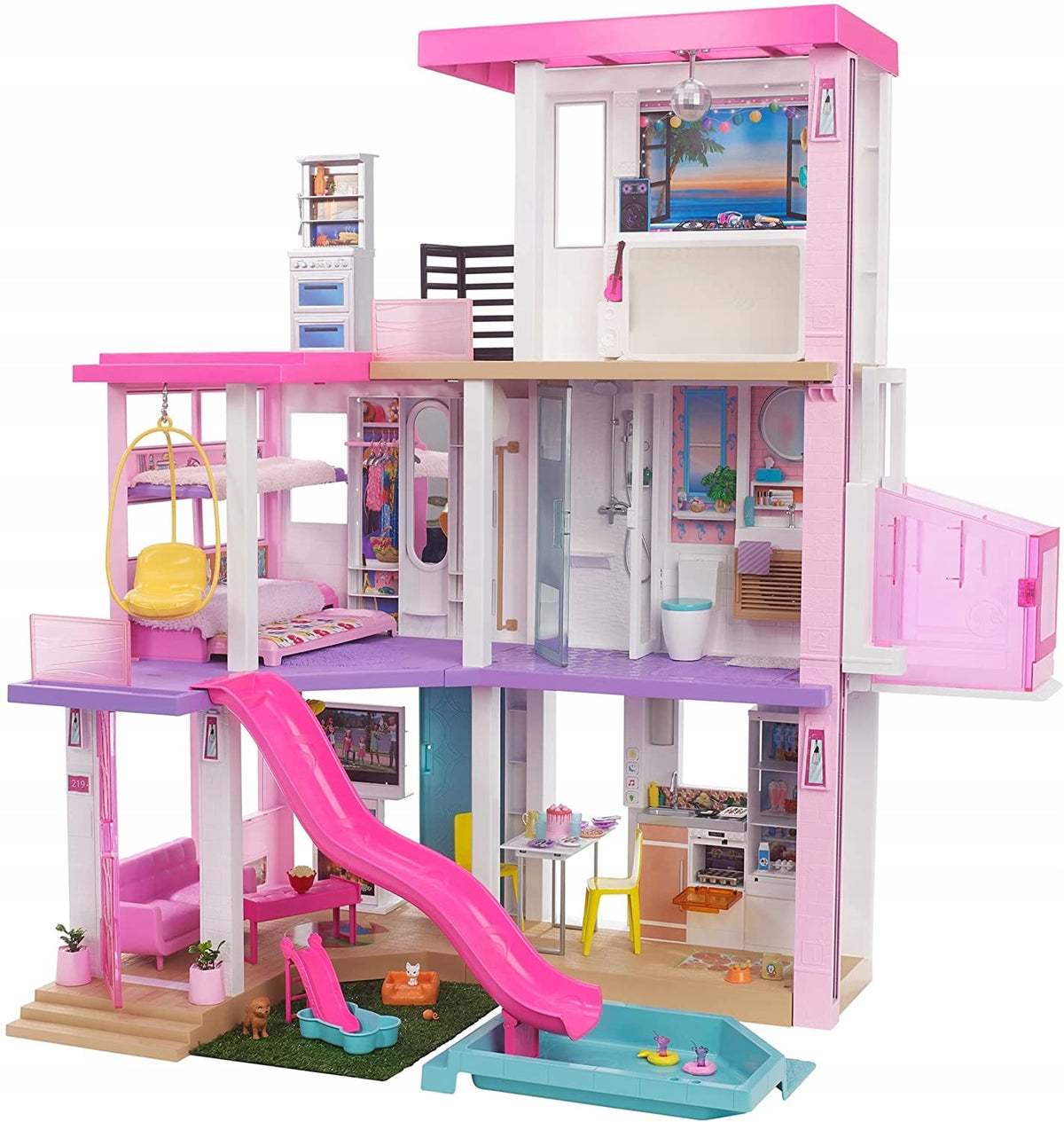 BARBIE LARGE DREAM HOUSE DREAMHOUSE DELUXE house villa with elevator, swimming pool