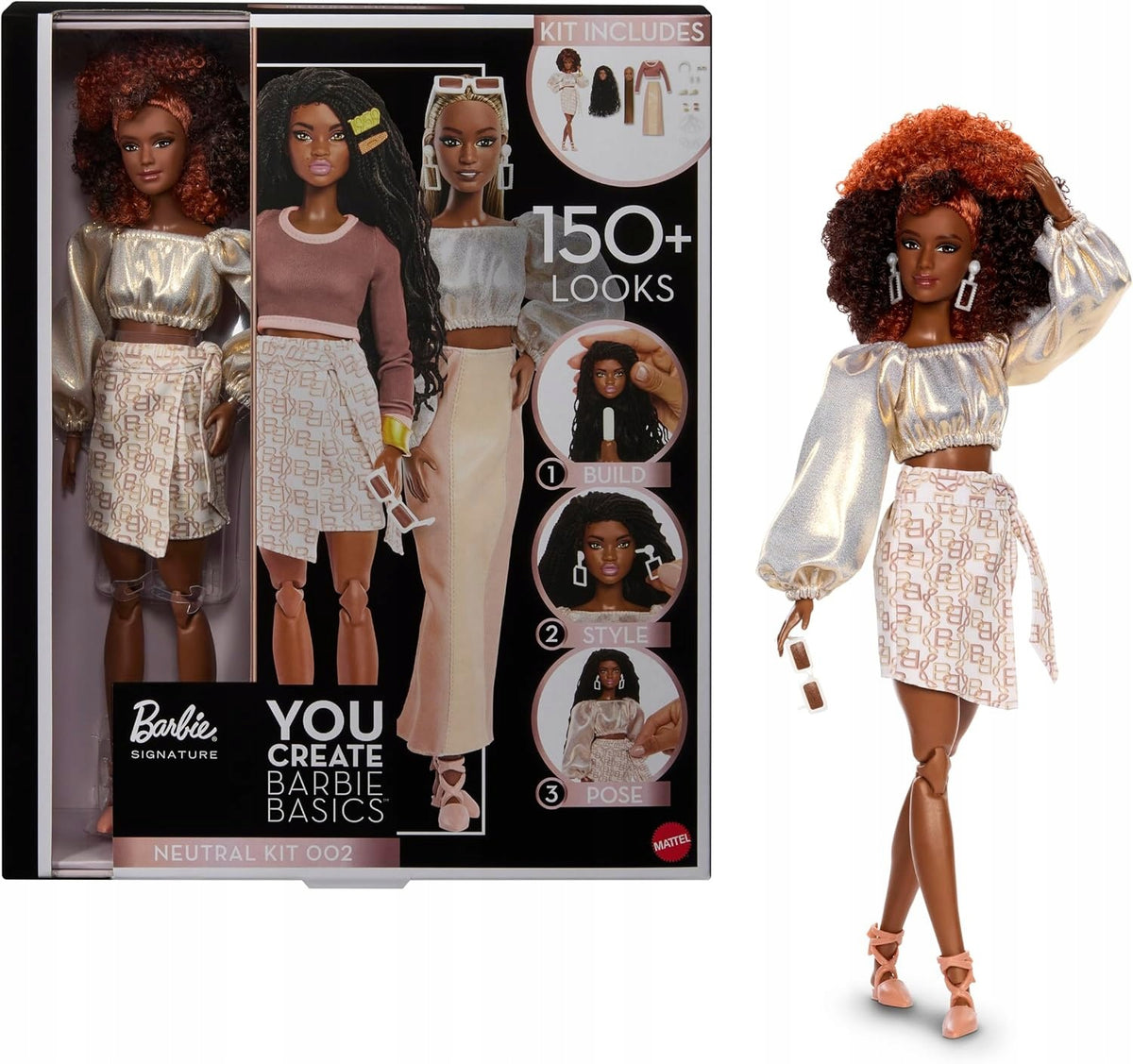 BARBIE SIGNATURE DOLL You Create Barbie Basics Neutral Kit 002
