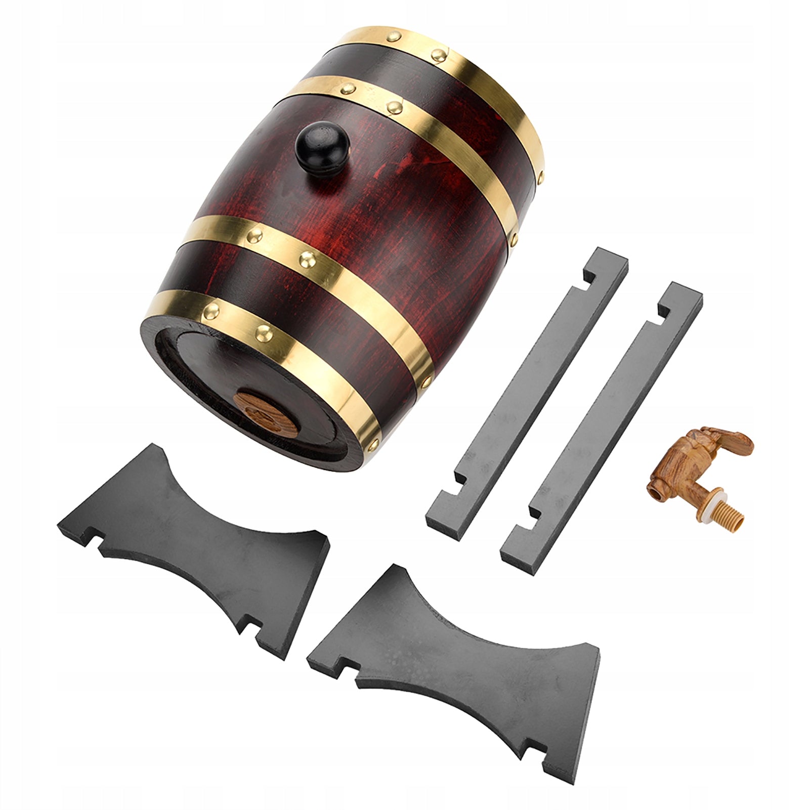 BARREL 1.5L wood WITH TAP ANTAŁEK BIMBER WHISKY WINE ALCOHOL Packaging status original