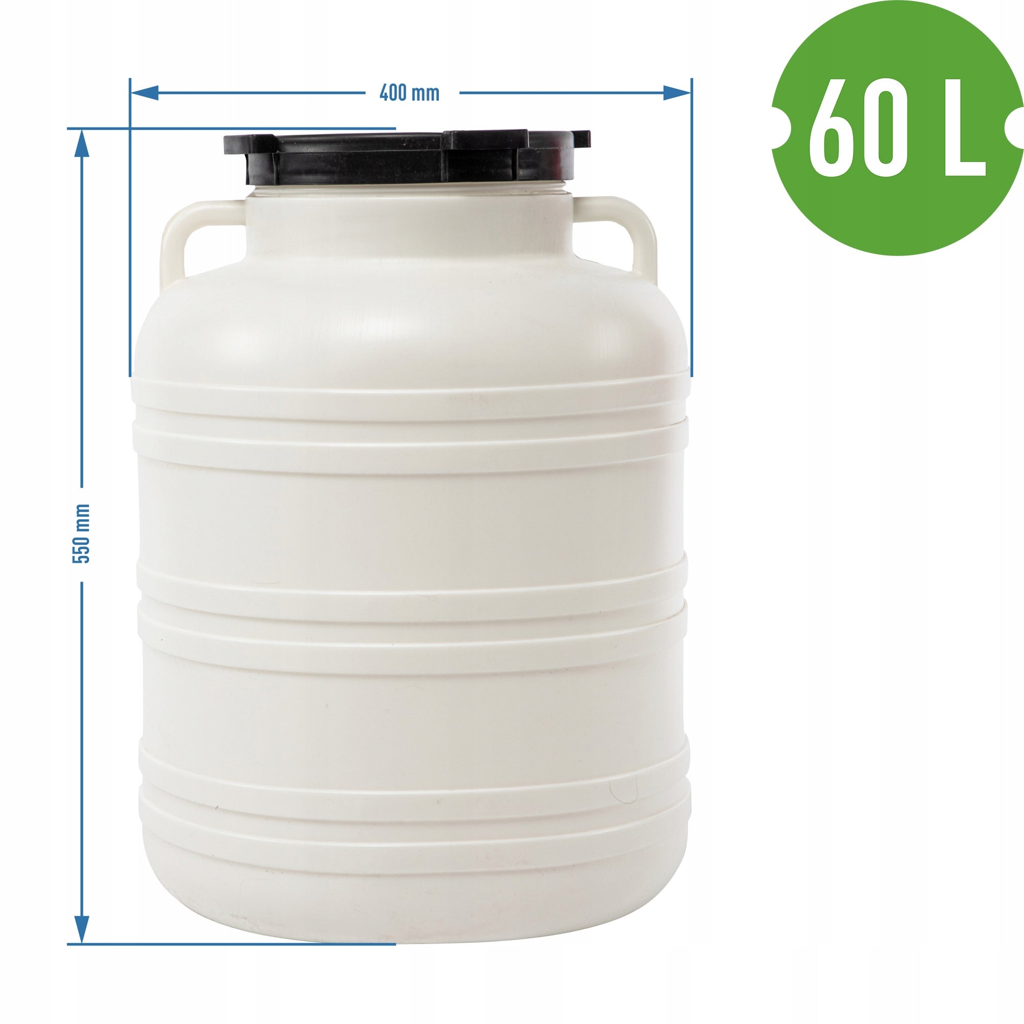 BARREL 60 L FOR PICKLING BRINE ATTESTATION Manufacturer code 360160