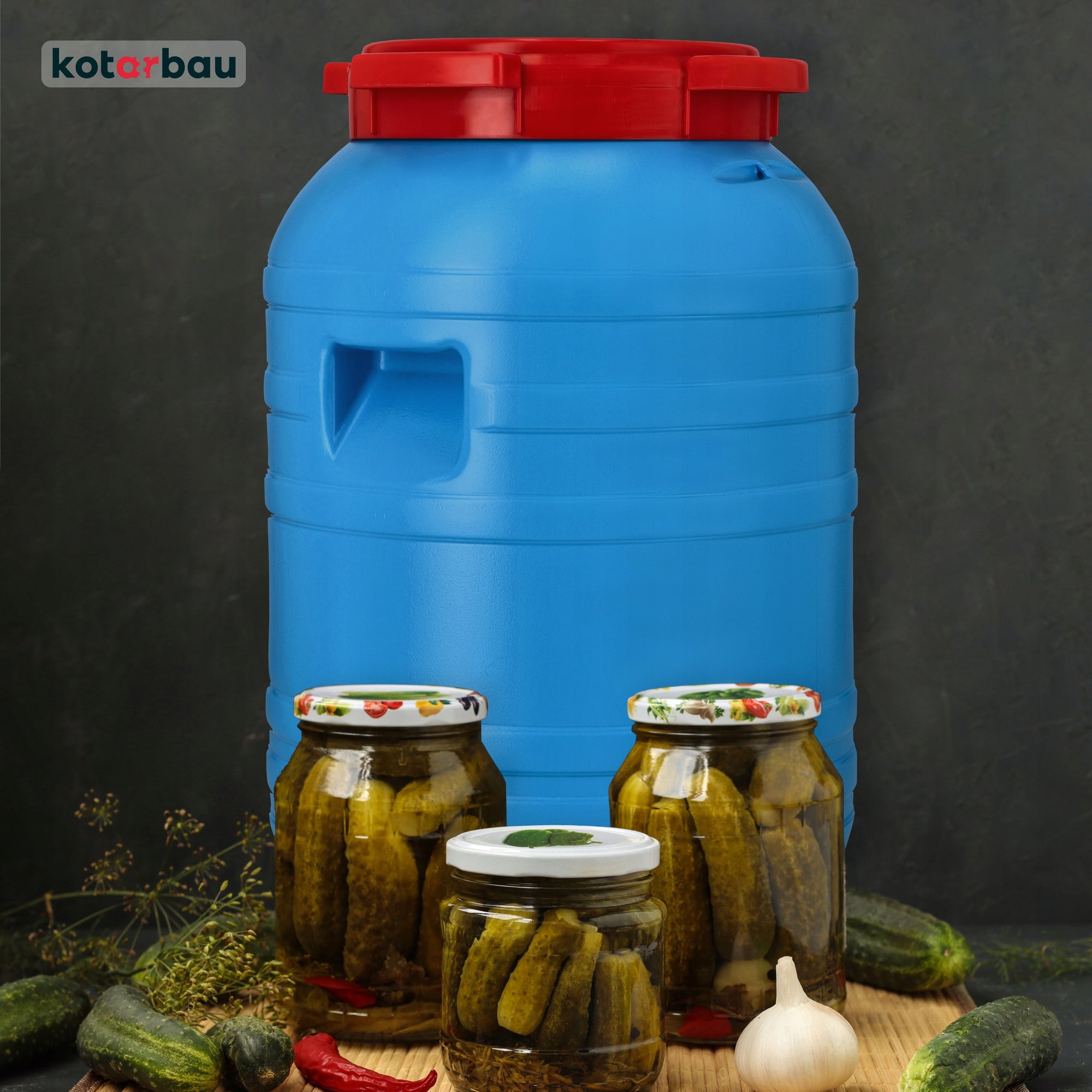 BARREL FOR PICKING CABBAGE, CUCUMBER, PLASTIC PVC, 30L CONTAINER Brand Kotarbau