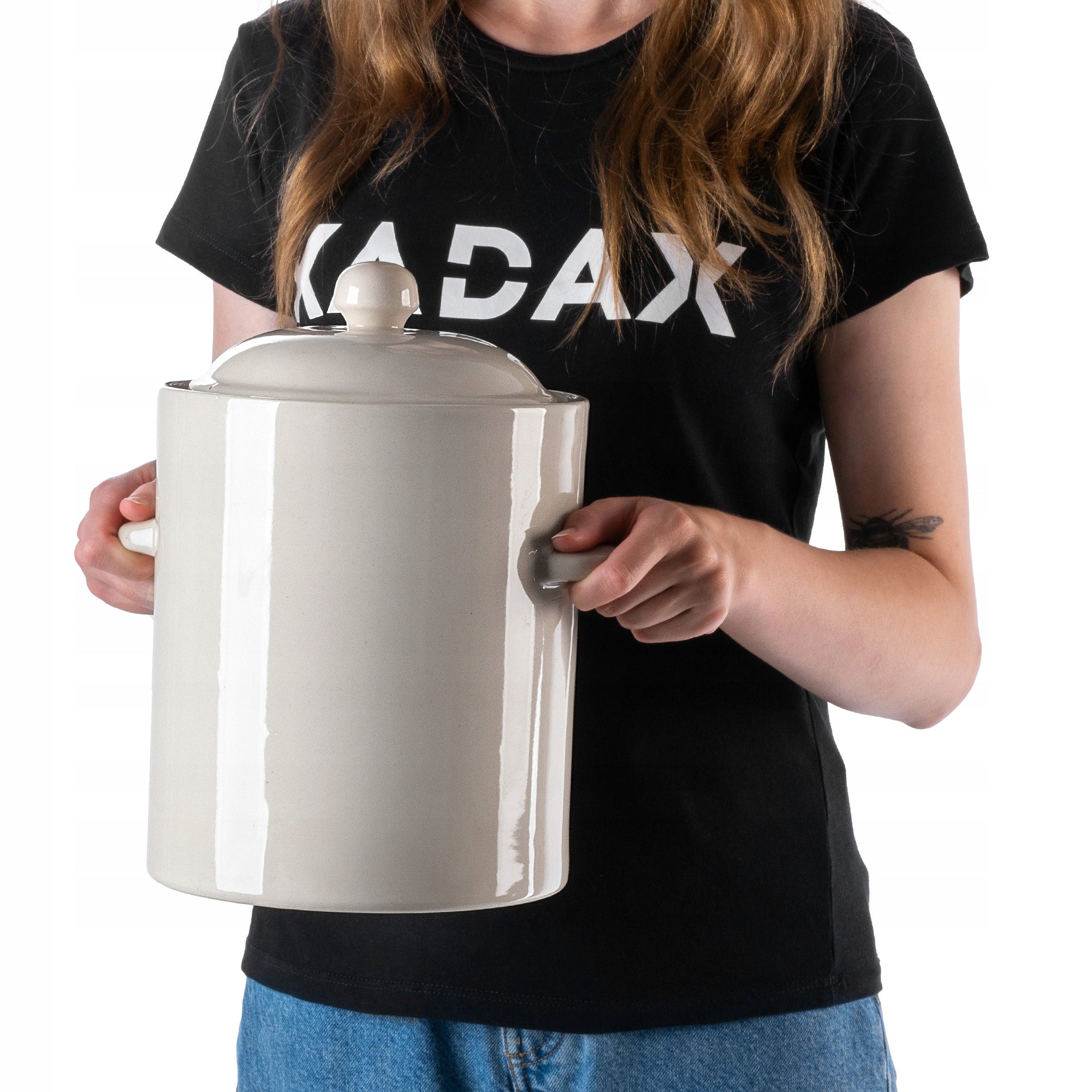 BARREL PICKLING POT WITH FLANGE 2,5L CABBAGE STONEWARE FOR CUCUMBERS Packaging status original