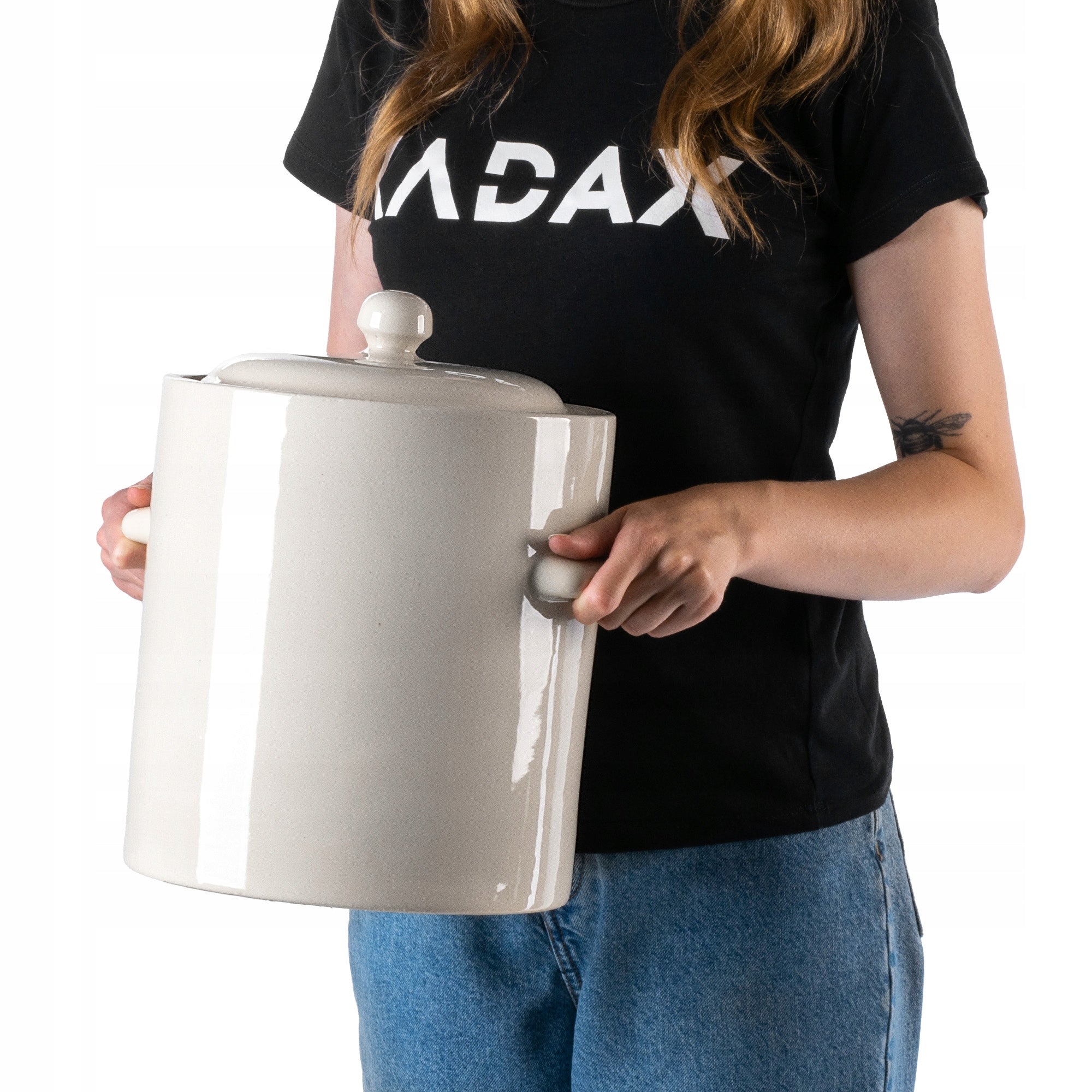 BARREL PICKLING POT WITH FLANGE 5L CABBAGE STONEWARE FOR CUCUMBERS Manufacturer code K10563