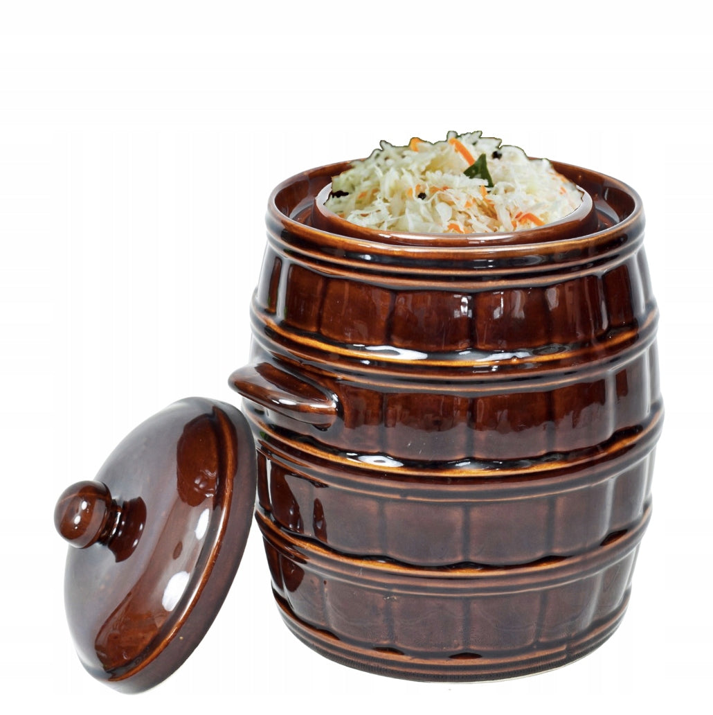 BARREL WITH LID FOR PICKLING CUCUMBERS CABBAGE 25L COLLAR STONE PLIERS EAN (GTIN) 5906506946369