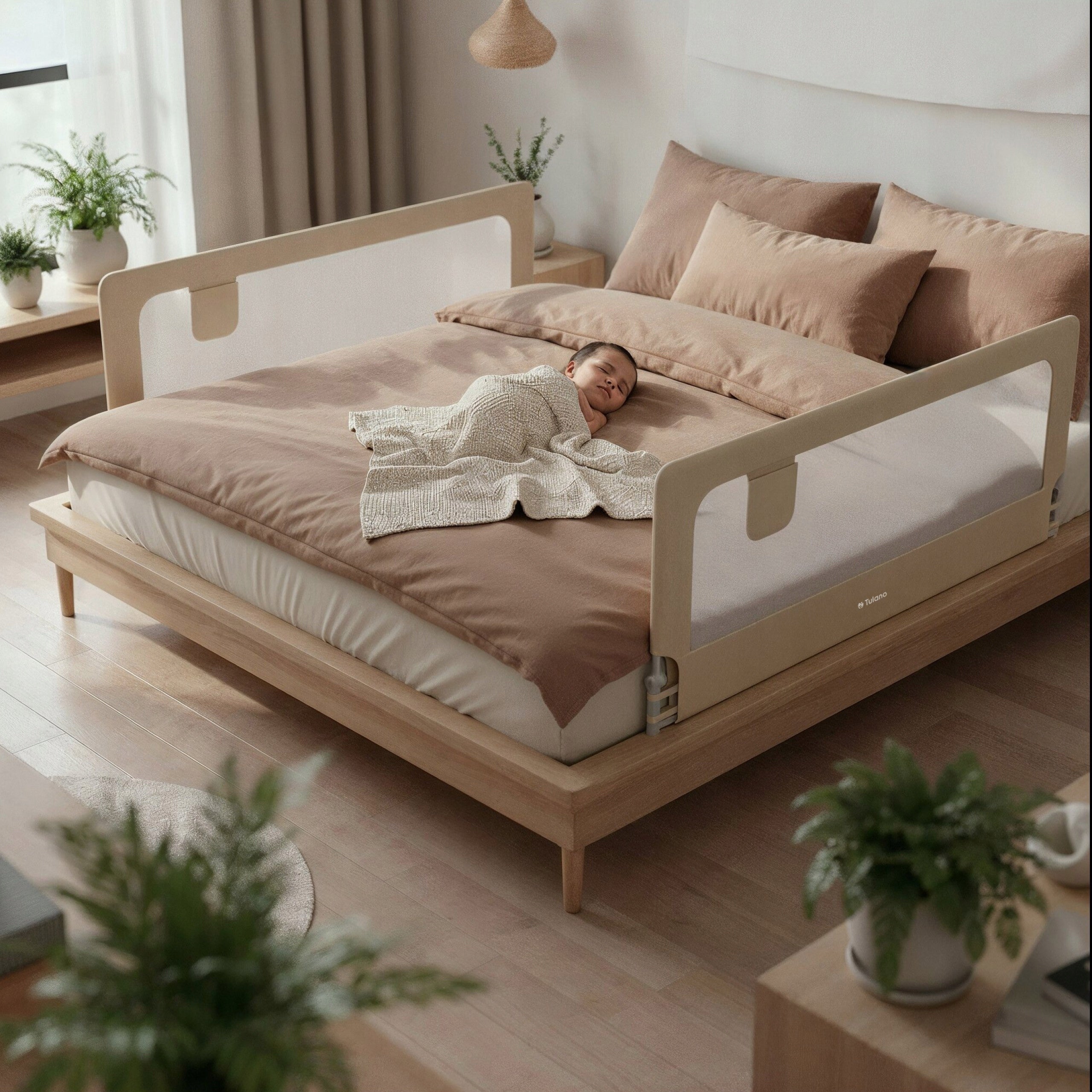 BARRIER FOR PROTECTIVE BED TULANO MERINGUE 200X83 CM SECURITY GATE Brand TULANO