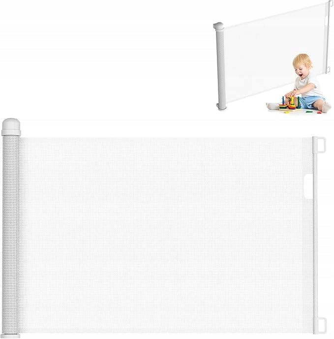 BARRIER ROLLER SHUTTER SAFETY ROLL-UP GATE FOR CHILDREN 150 CM WHITE