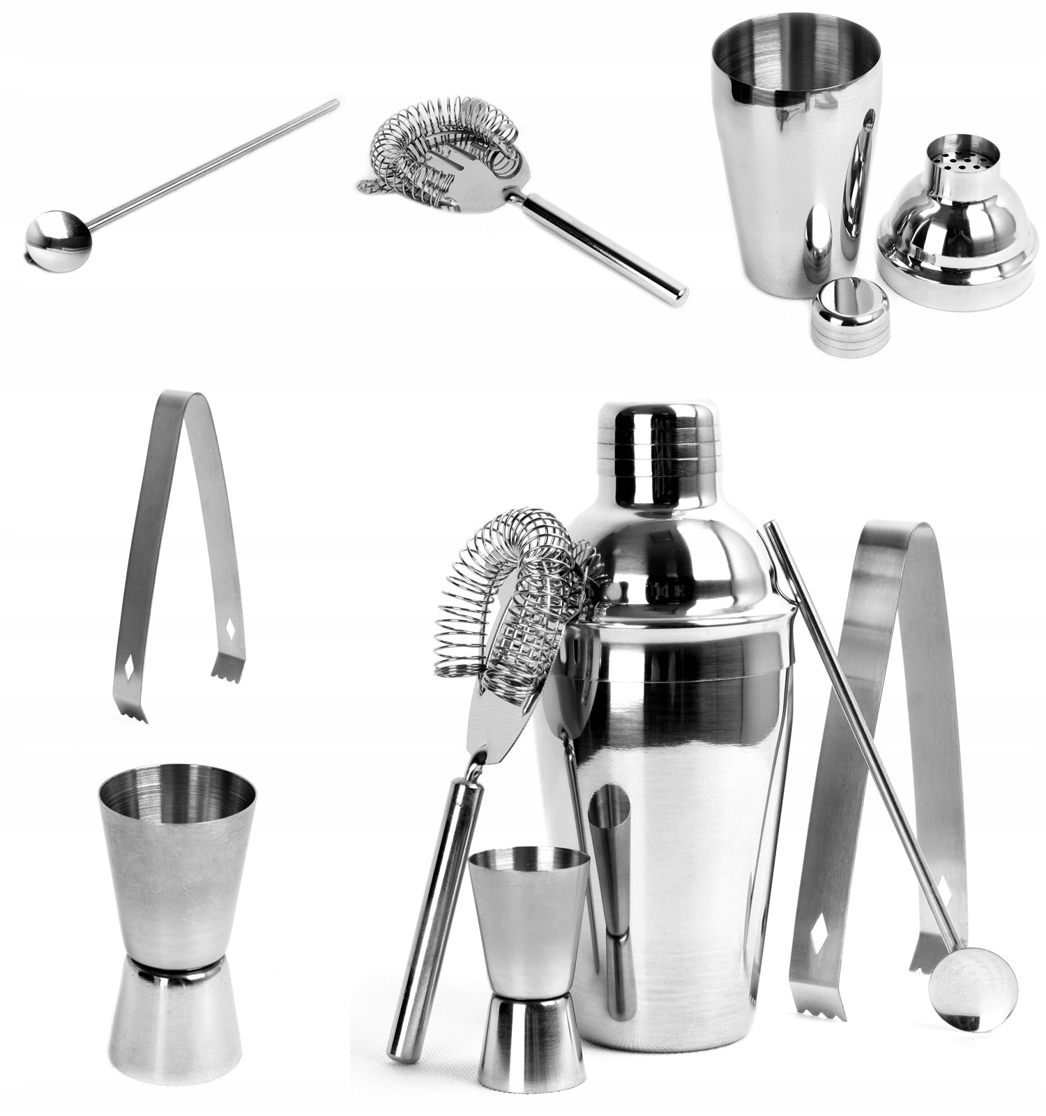 BARTENDING DRINK SET WHISKEY DRINKS SHAKER SCOOP 500 ml FOR GIFT Manufacturer code 5902340317259