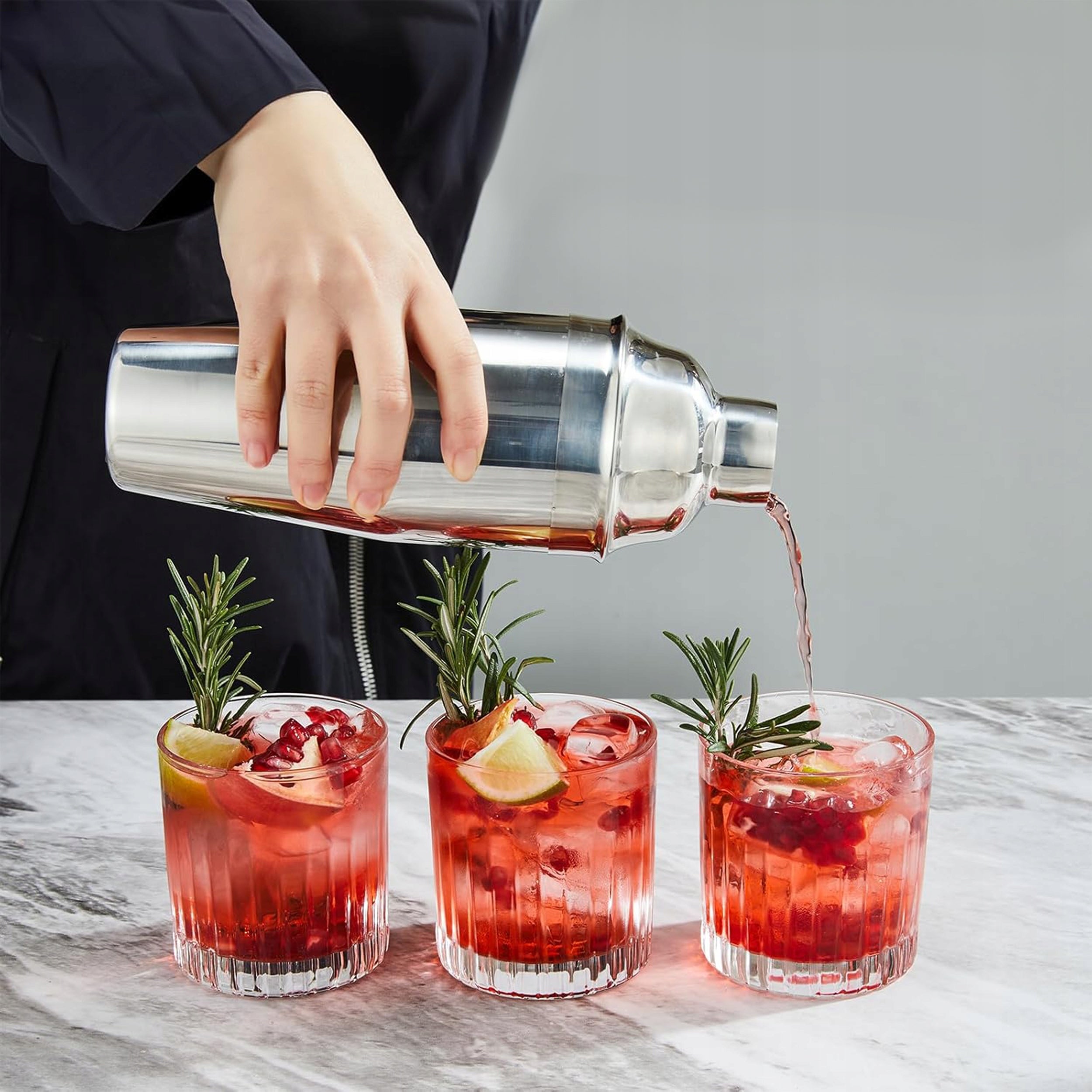 BARTENDING SET 750ml FOR DRINKS COCKTAILS SHAKER PROFESSIONAL FOR GIFT Packaging status original