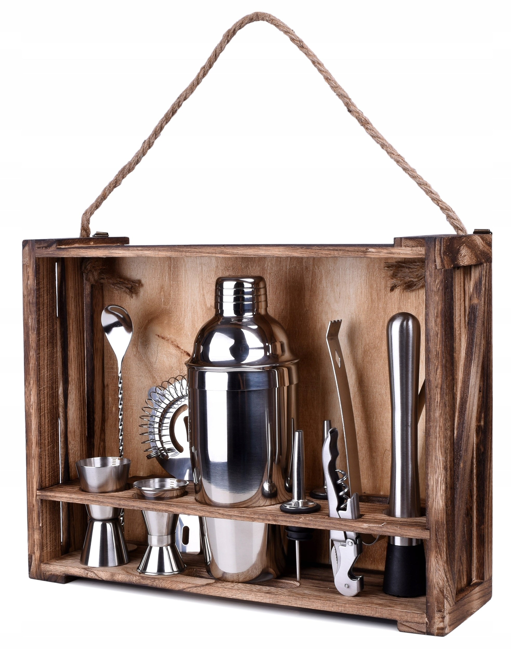 BARTENDING SET FOR COCKTAIL DRINKS SHAKER 550ml CHRISTMAS GIFT