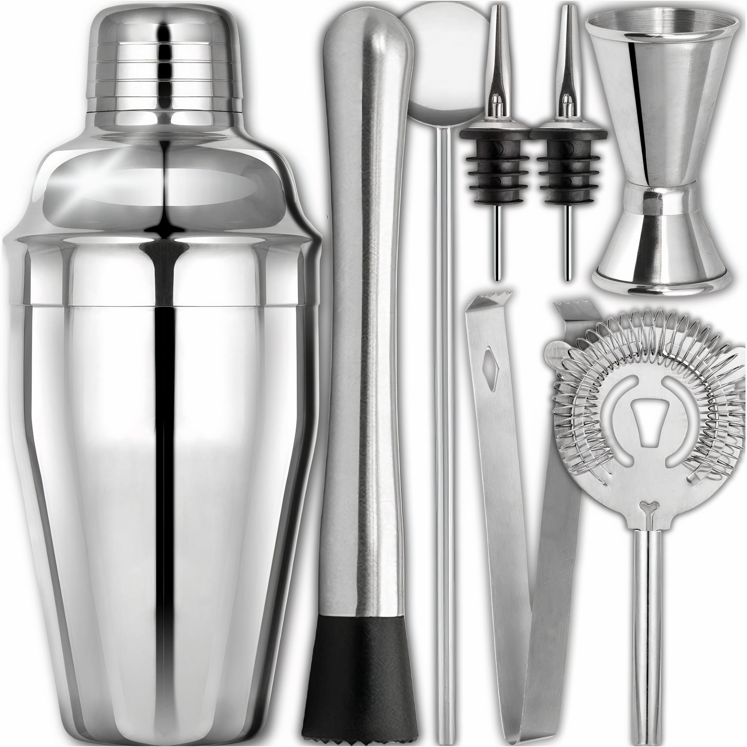 BARTENDING SET FOR COCKTAIL DRINKS SHAKER 8 EL. GIFT IDEA