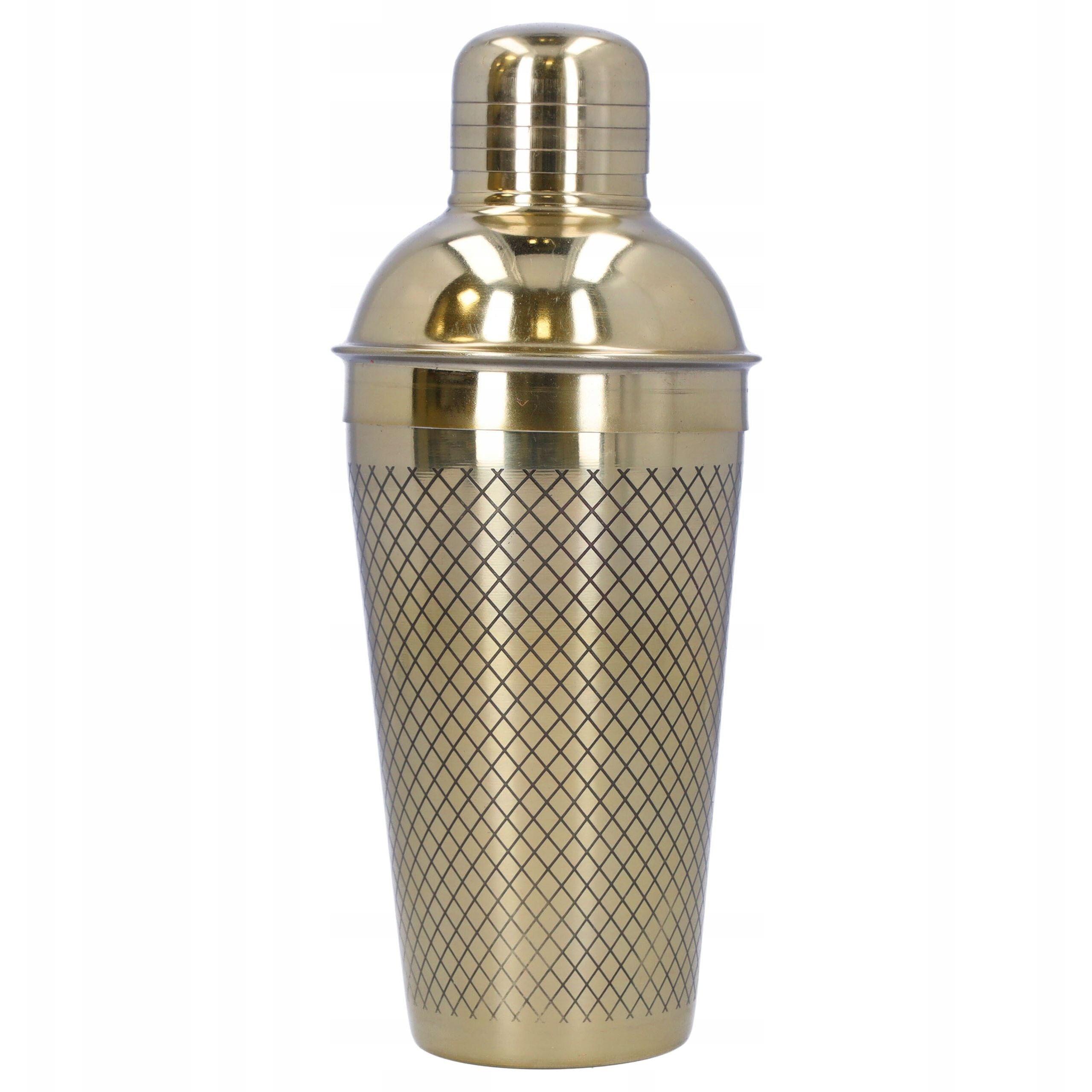 BARTENDING SET gold bar shaker for drinks and cocktails steel Manufacturer code ZESTAW BARMAŃSKI złoty shaker barowy do