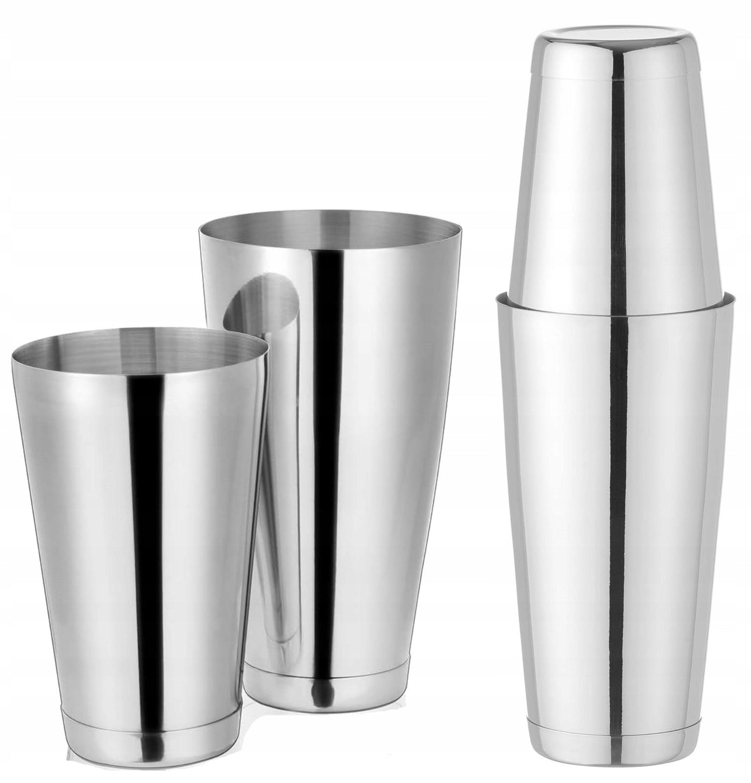 BARTENDING SHAKER 2-PIECE TIN-TIN 800ML STEEL PROFESSIONAL FOR DRINKS