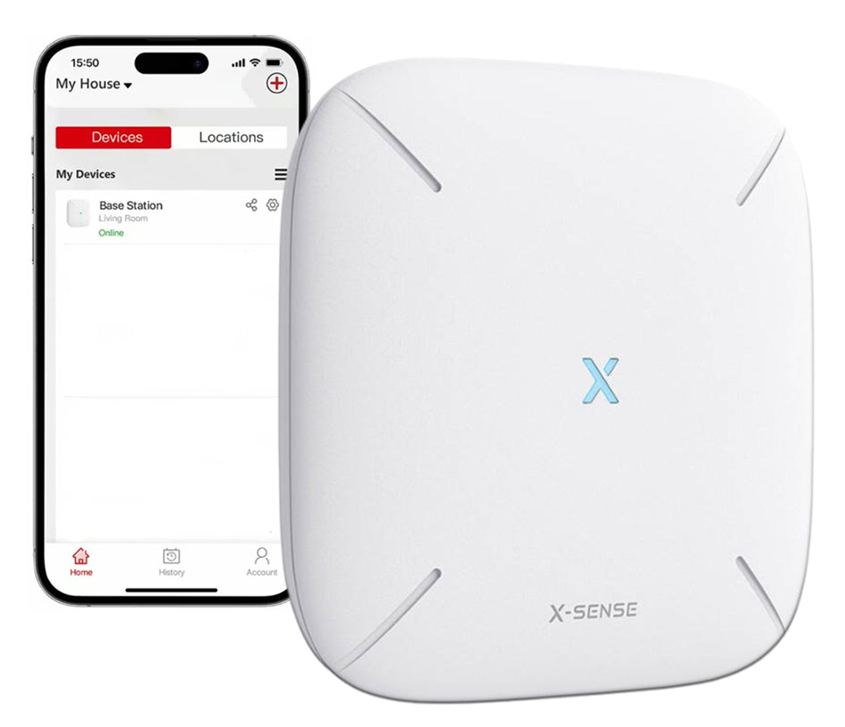 BASE STATION CONTROL PANEL X-SENSE SBS50 WI-FI UP TO 50 DEVICES APPLICATION