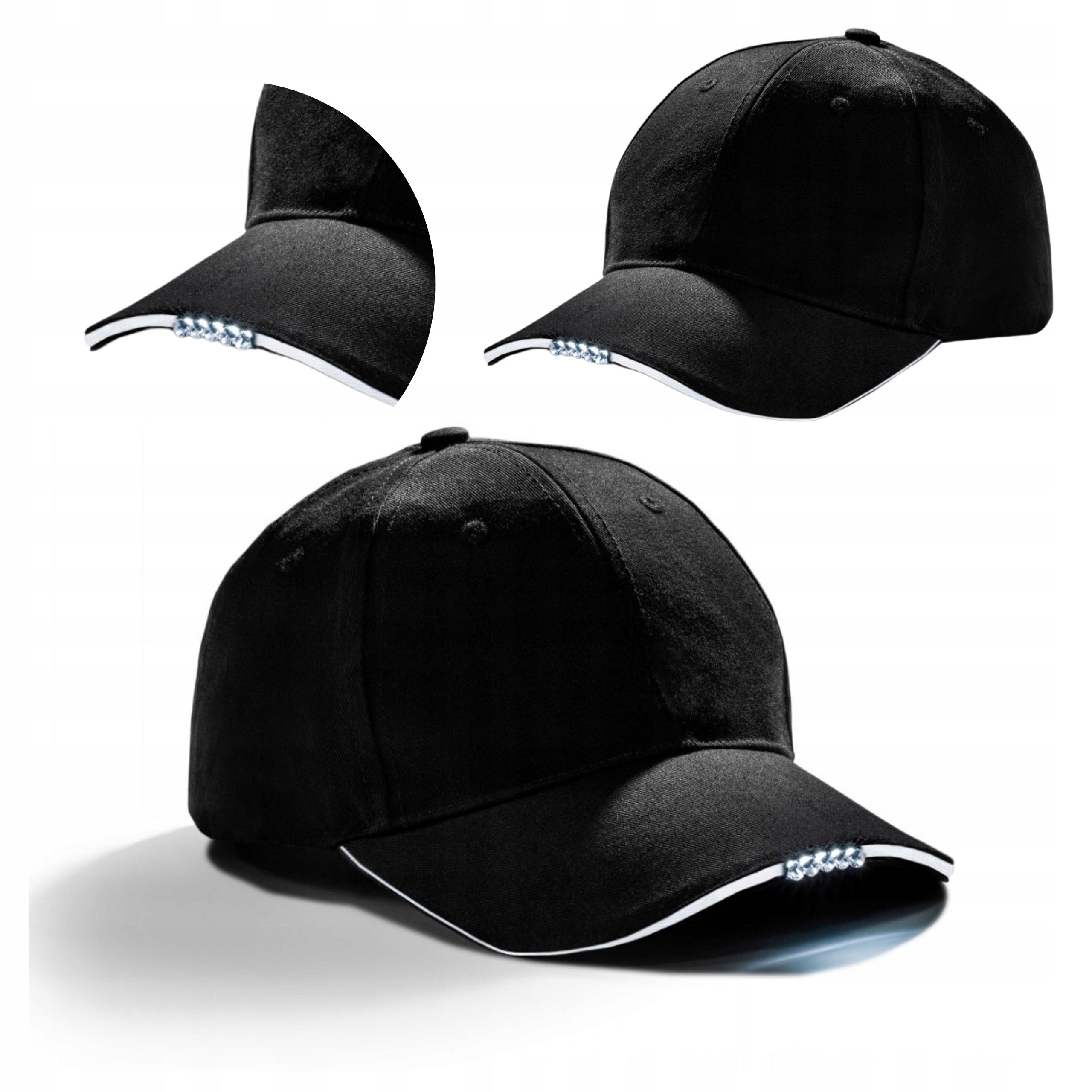 BASEBALL CAP AND LED FLASHLIGHT IN VISOR BASEBALL CAP LAMP LED BATTERIES