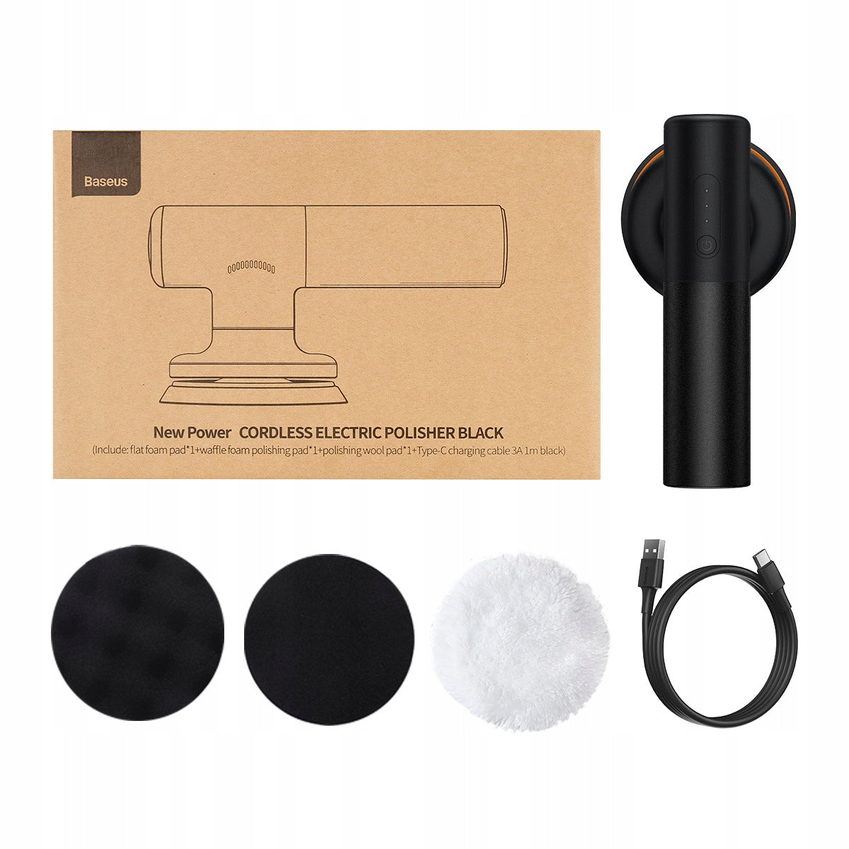 BASEUS 30W WIRELESS POLISHER FOR CAR BODY POLISHING MACHINE