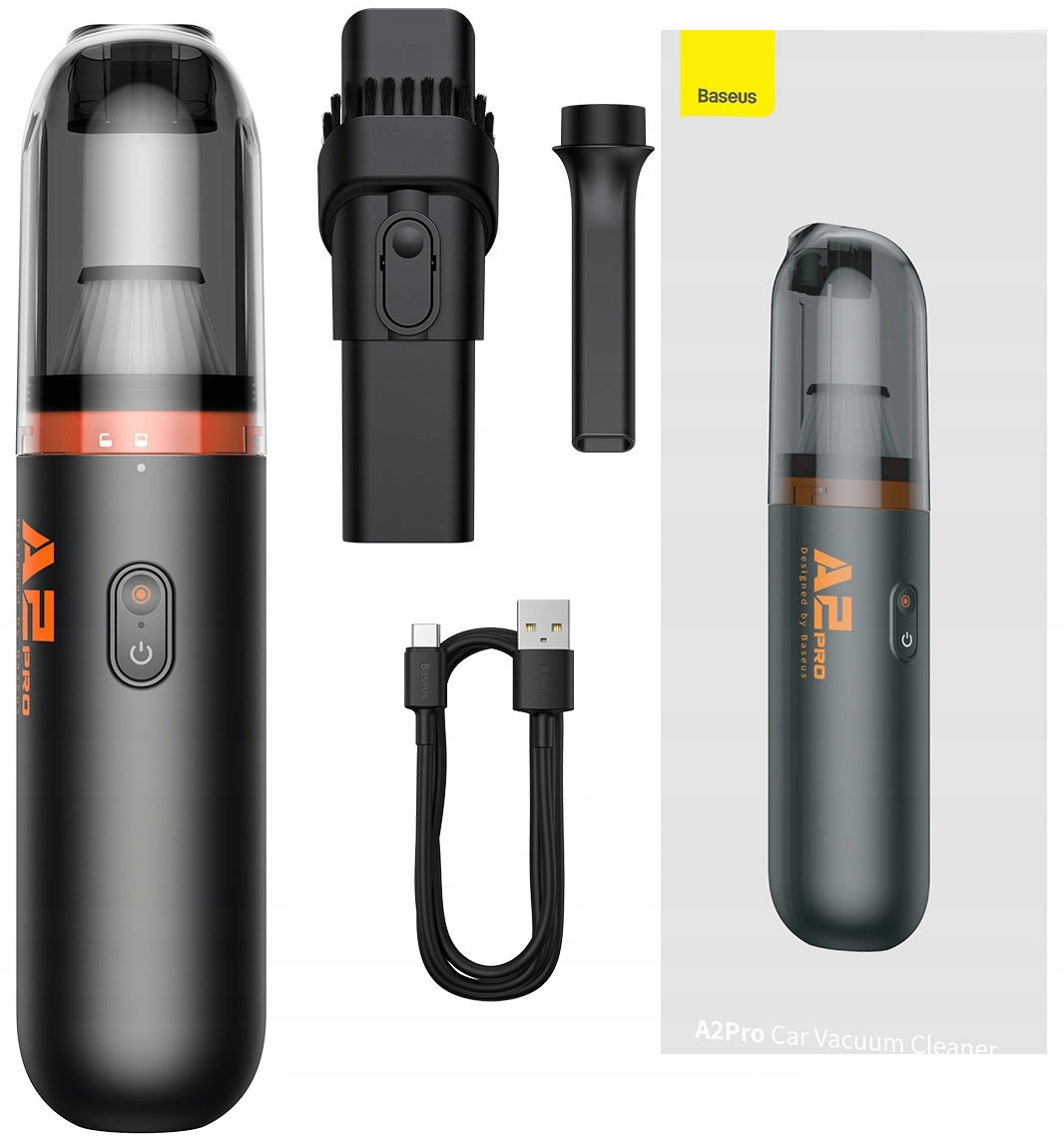 BASEUS CAR VACUUM CLEANER BAGLESS WIRELESS 80W 6000PA HEPA USB-C