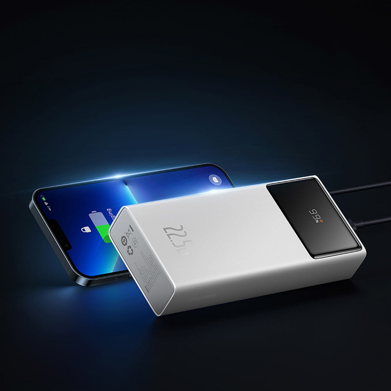 BASEUS POWER BANK 20000MAH FAST CHARGING 22,5W PD QC USB-C USB-A MICRO Battery capacity 20000 mAh