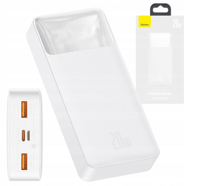 BASEUS POWER BANK 20000mAh 20W 2x USB USB-C micro USB FAST POWERBANK