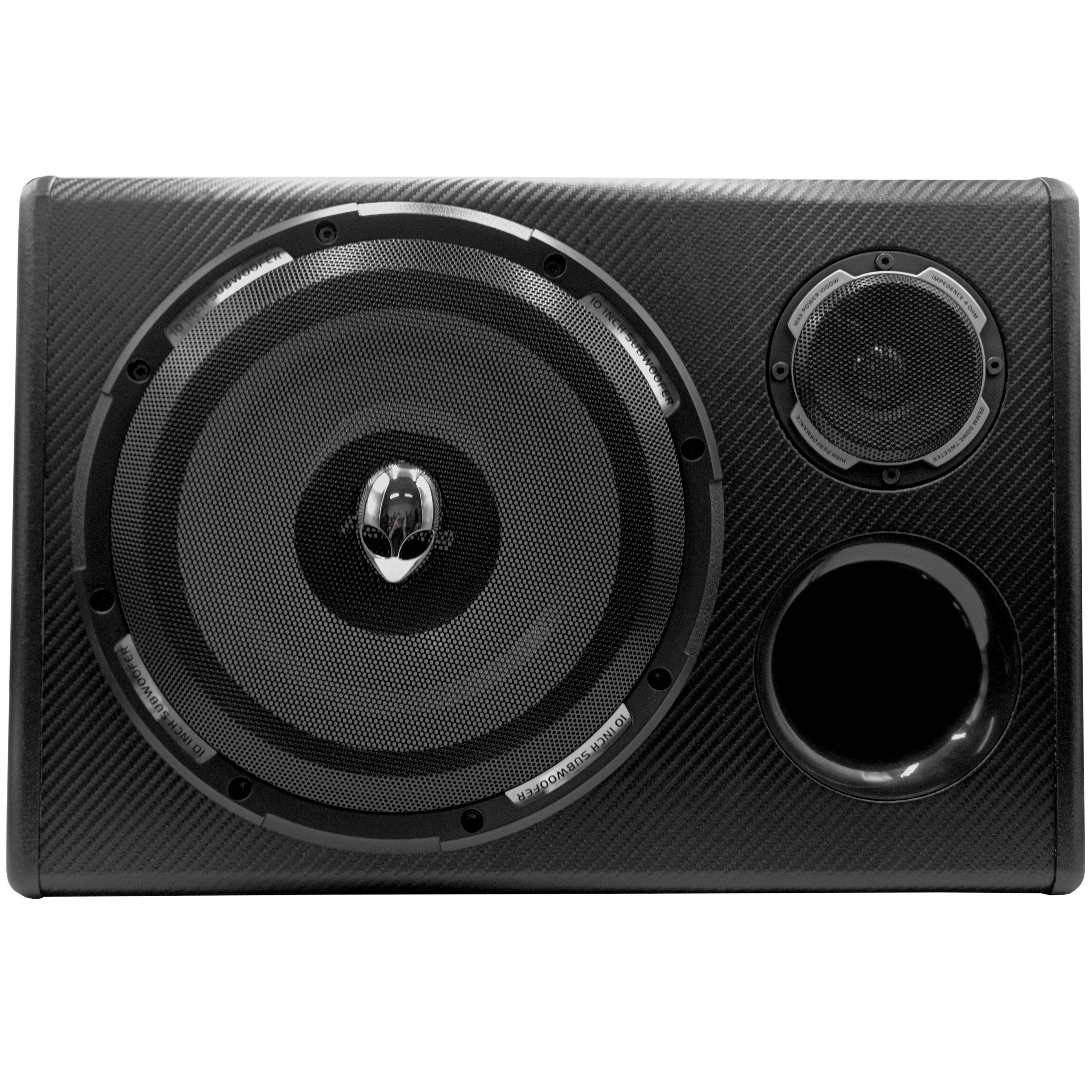 BASS BOX TUBE HOUSING SUBWOOFER + AMPLIFIER CABLES ACTIVE WIRES Model PY250QA