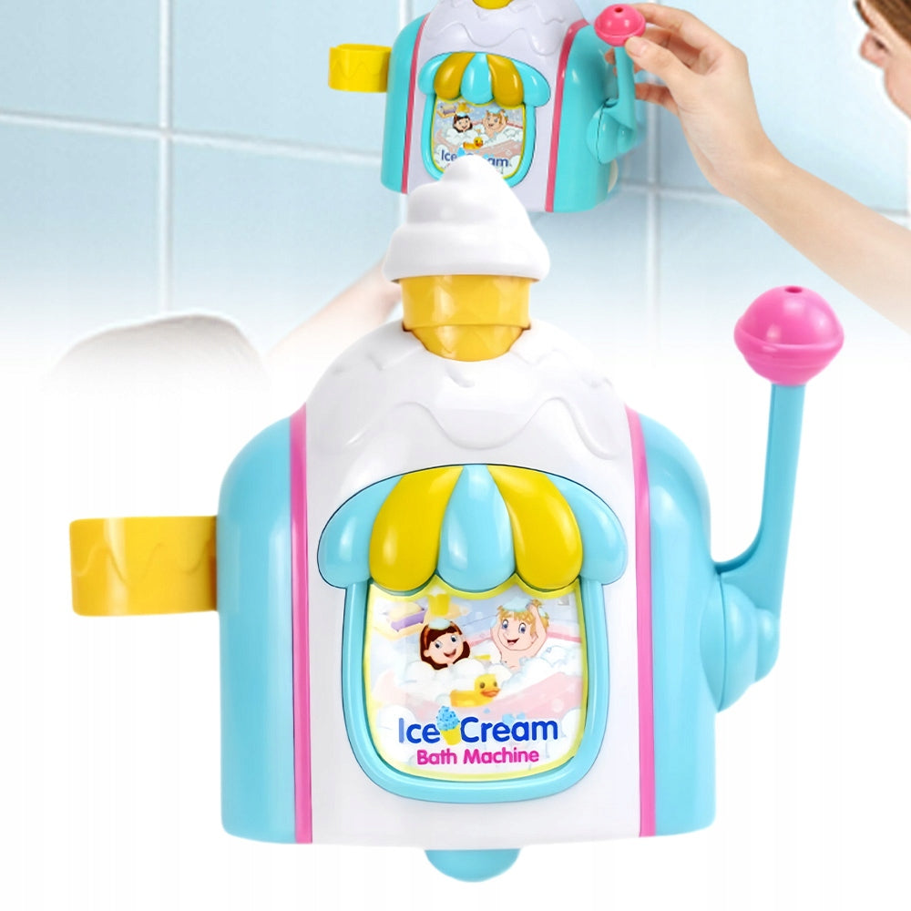 BATH TOY SOAP BUBBLE MACHINE ICE CREAM WAFERS SUCTION CUPS Brand no brand