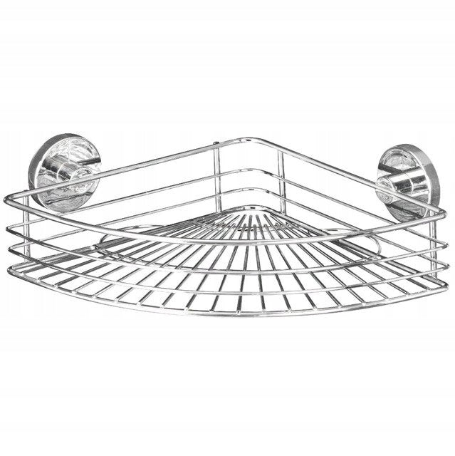 BATHROOM BASKET CORNER SILVER WENKO BARI