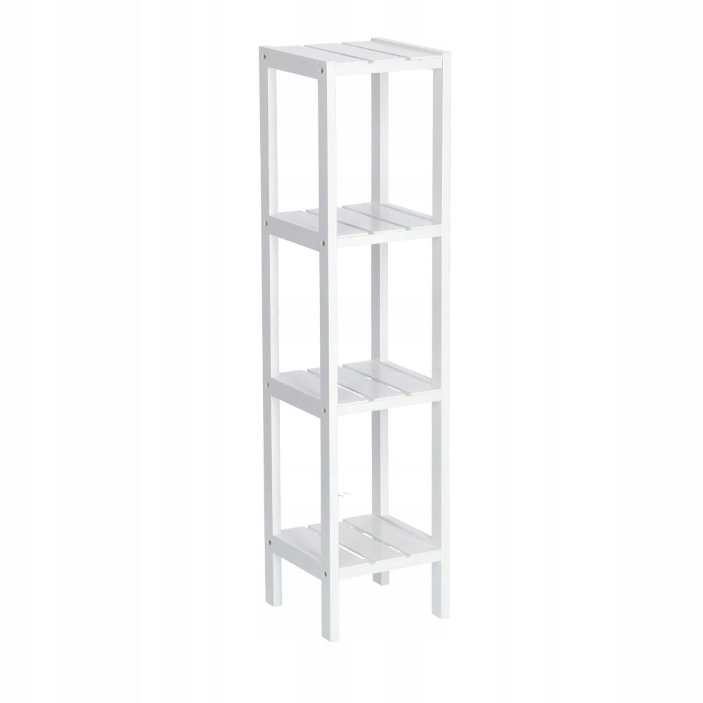 BATHROOM CABINET MDF BATHROOM RACK WHITE 22 x 22 x 92 ZELLER 4 SHELVES