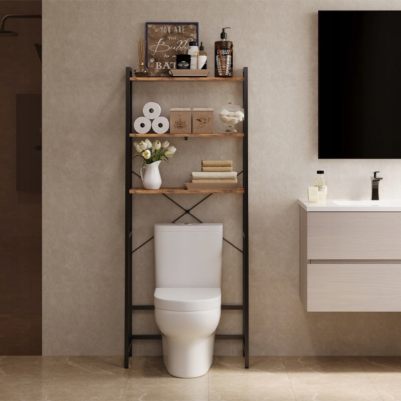 BATHROOM CABINET OVER TOILET WASHING MACHINE BOOKCASE SHELF RUSTIC BROWN LOFT 64 CM Manufacturer code SZAFKA ŁAZIENKOWA NAD TOALETĘ